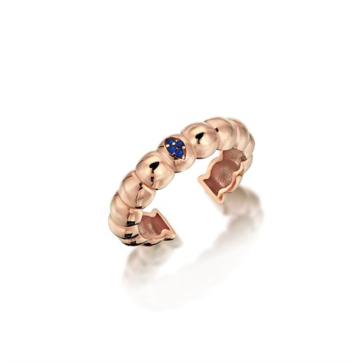 Odda75 Rose Altın Kaplama 925 Ayar Gümüş Füreya Yüzük