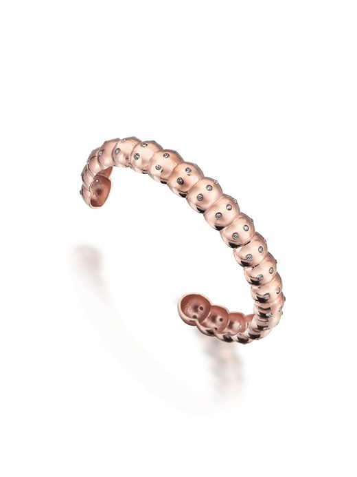 Odda75 Rose Altın Kaplama Füreya Bilezik