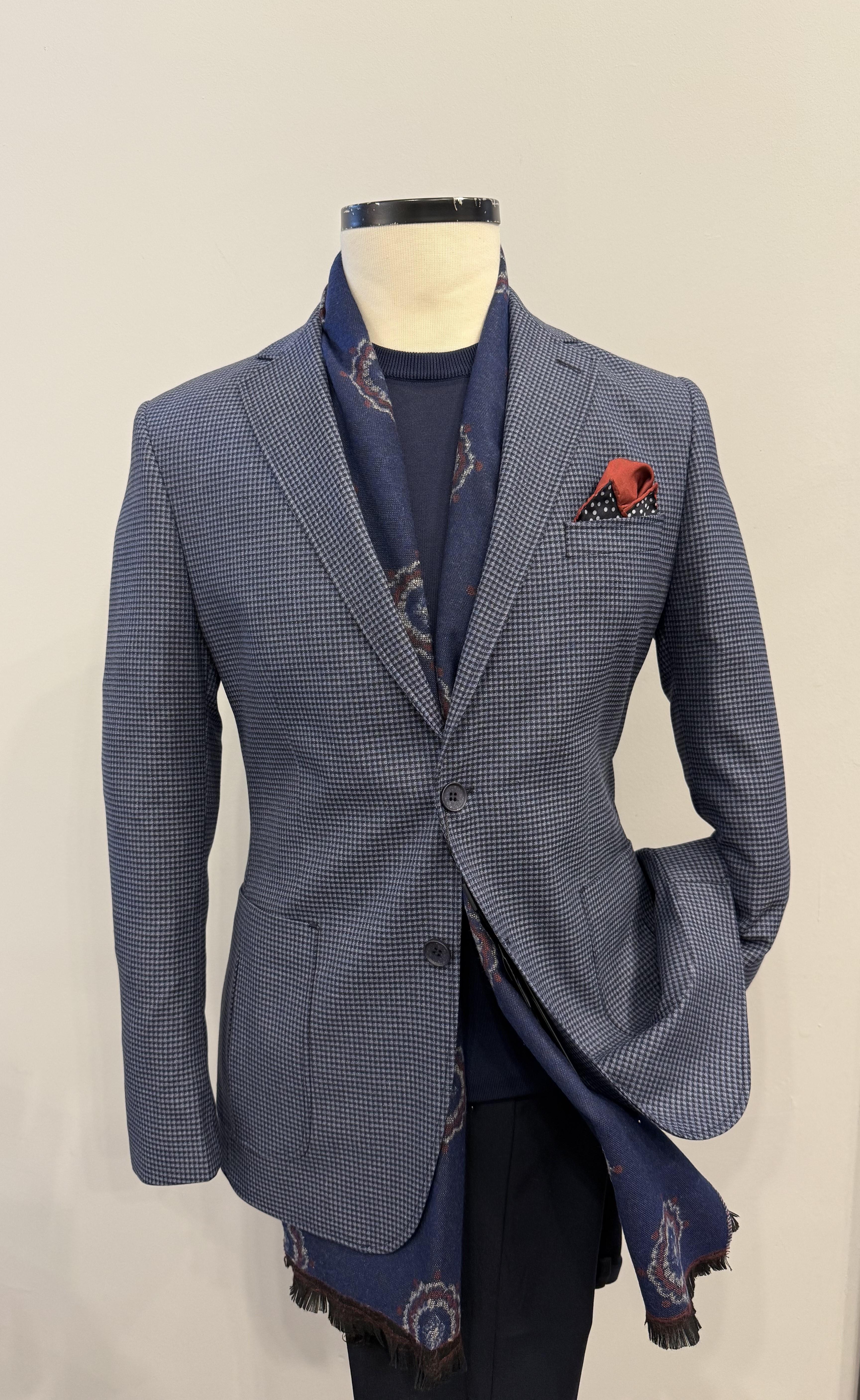 CEKET KARELİ LACİVERT