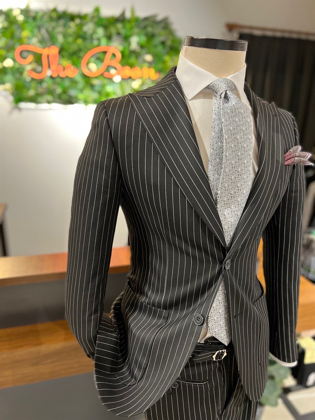 TEKIM ELBİSE ÇİZGİLİ SİYAH