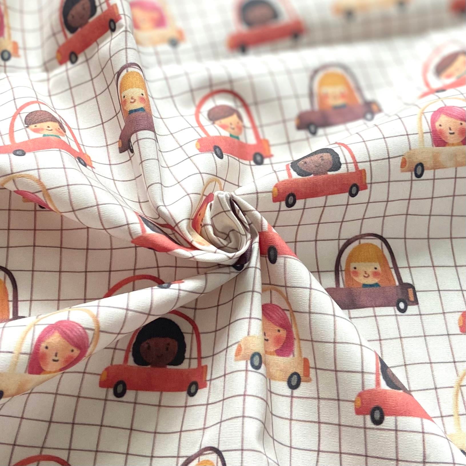 Baby Drivers Poplin Kumaş