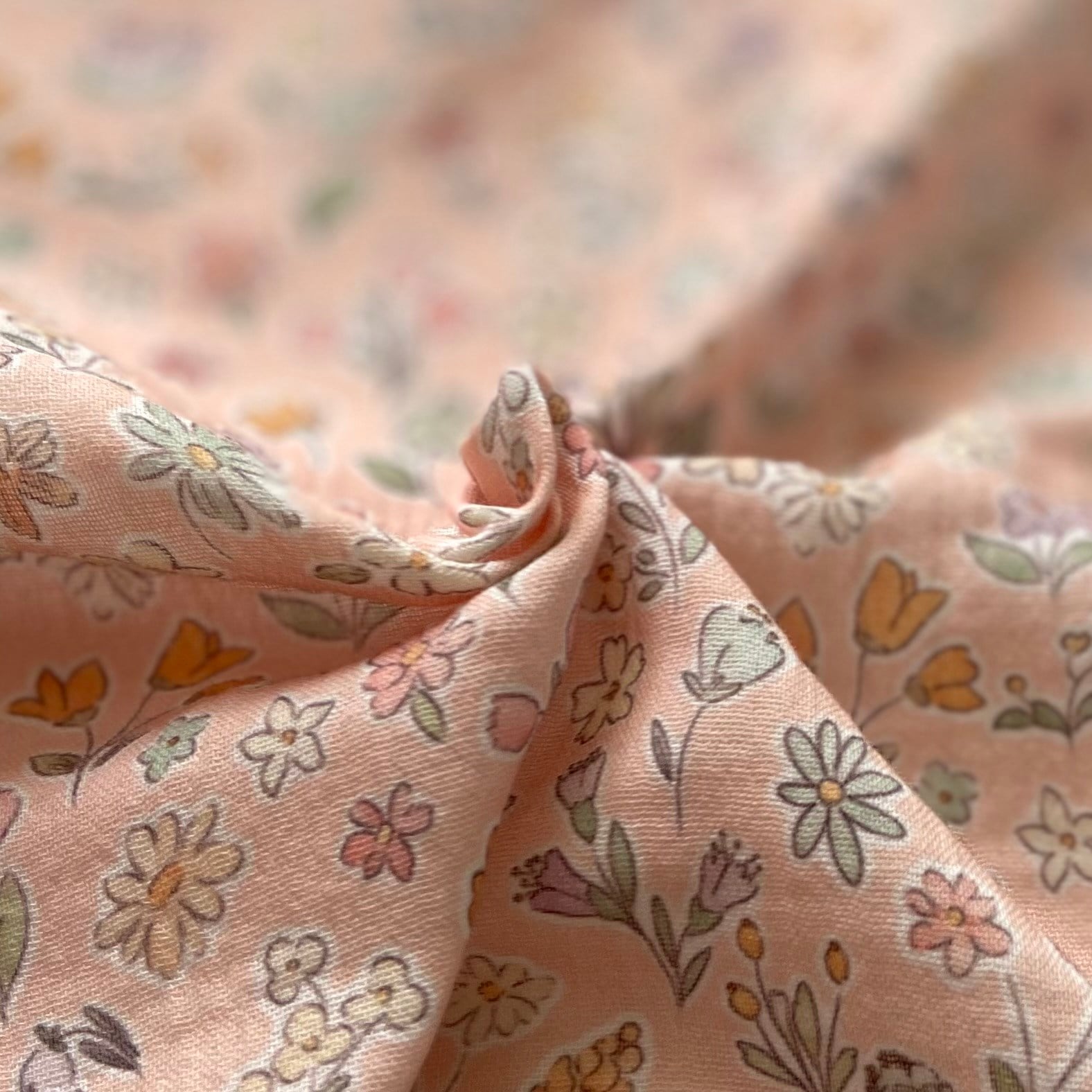 Botanica - Pink Müslin Kumaş