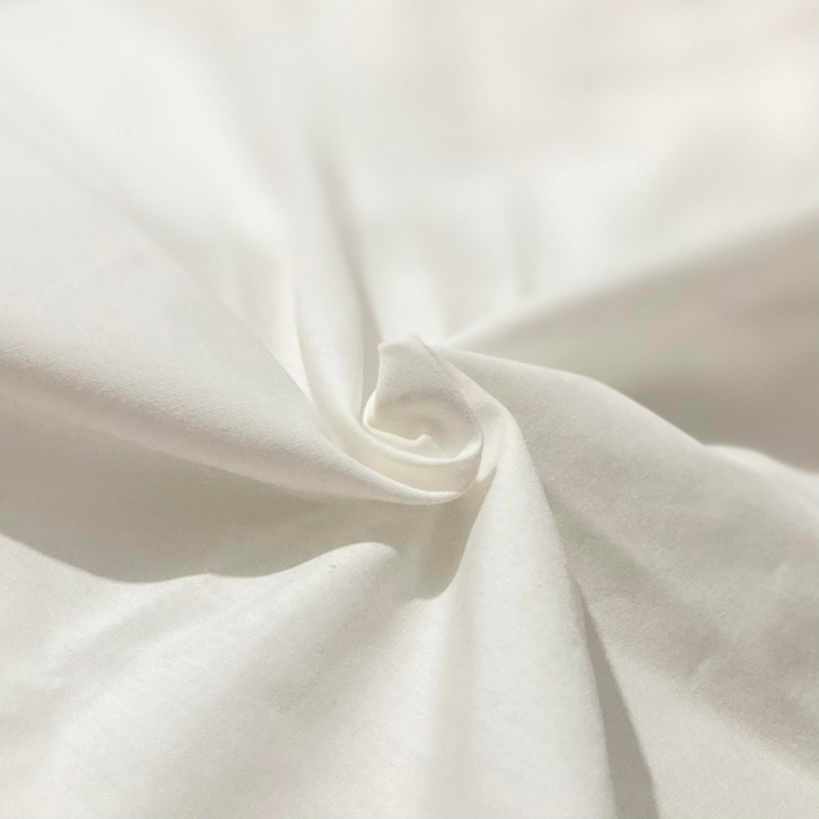 Ekru Poplin Kumaş