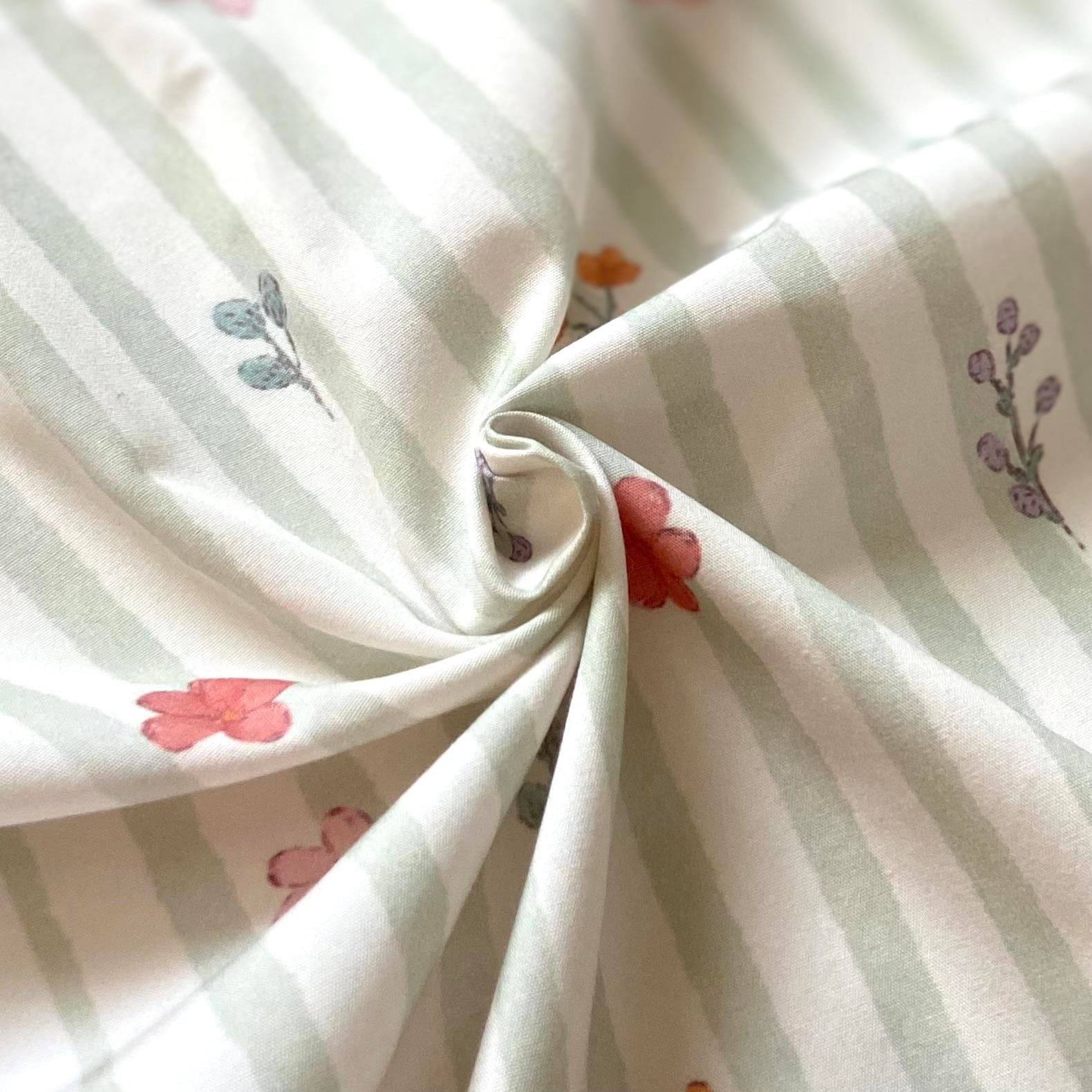 Grace - Green Poplin Kumaş