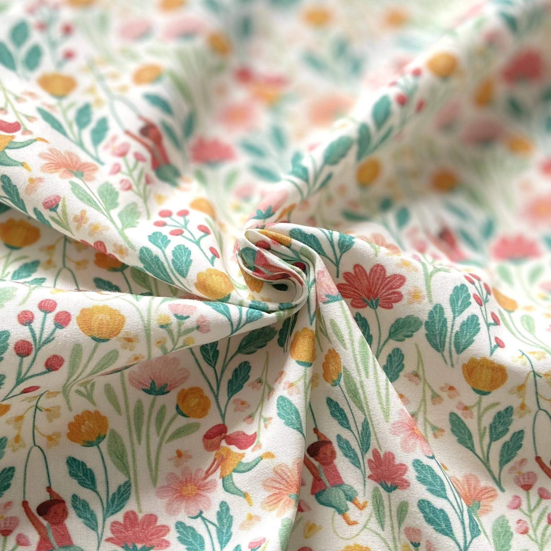 Greeting Spring Poplin Kumaş
