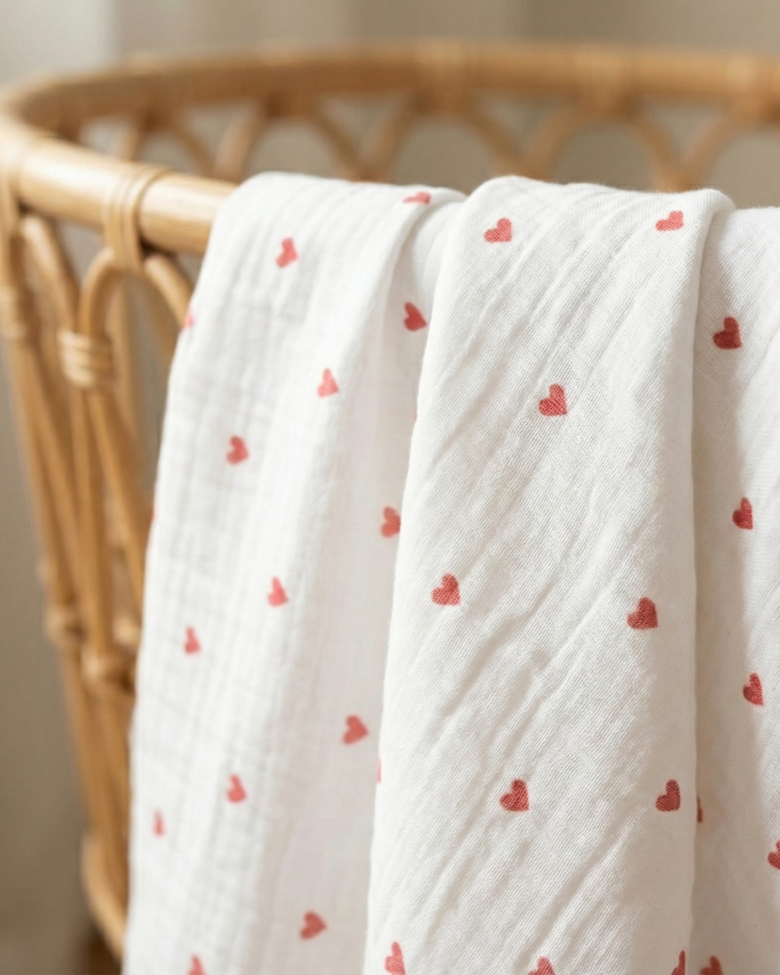 Kalp Müslin Örtü