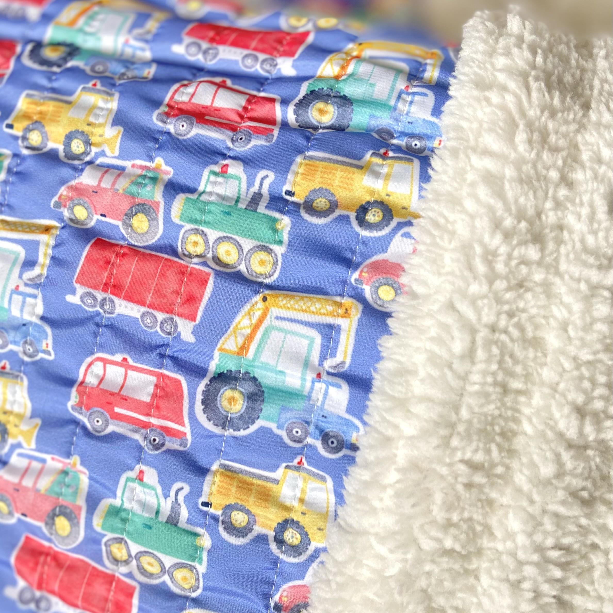 Little Engines Peluş Astarlı Su İtici Özellikli Kapitone Kumaş