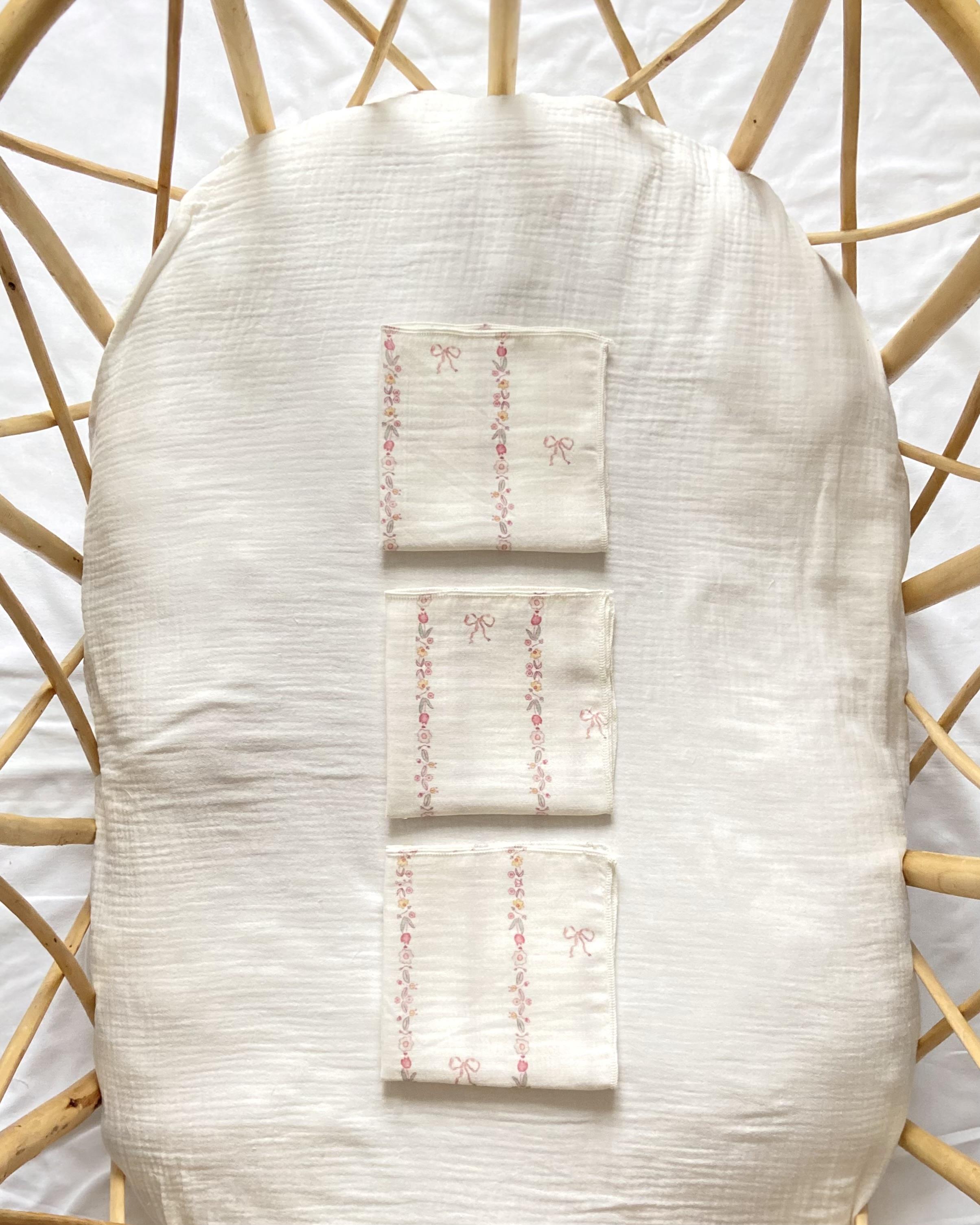 Müslin Mendil Seti (3'lü) - Bow Line