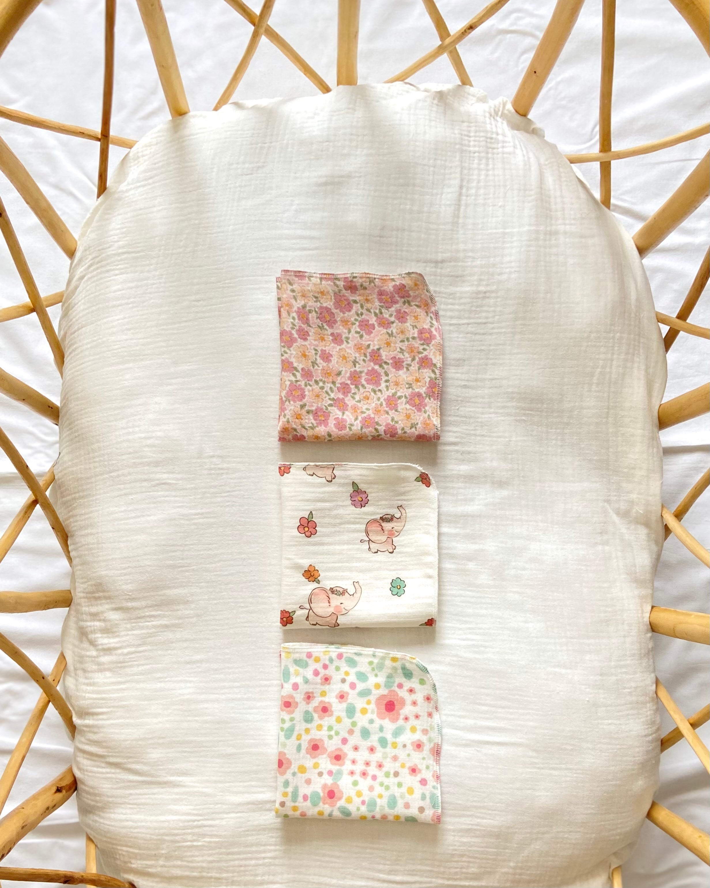 Müslin Mendil Seti (3'lü) - Elephant