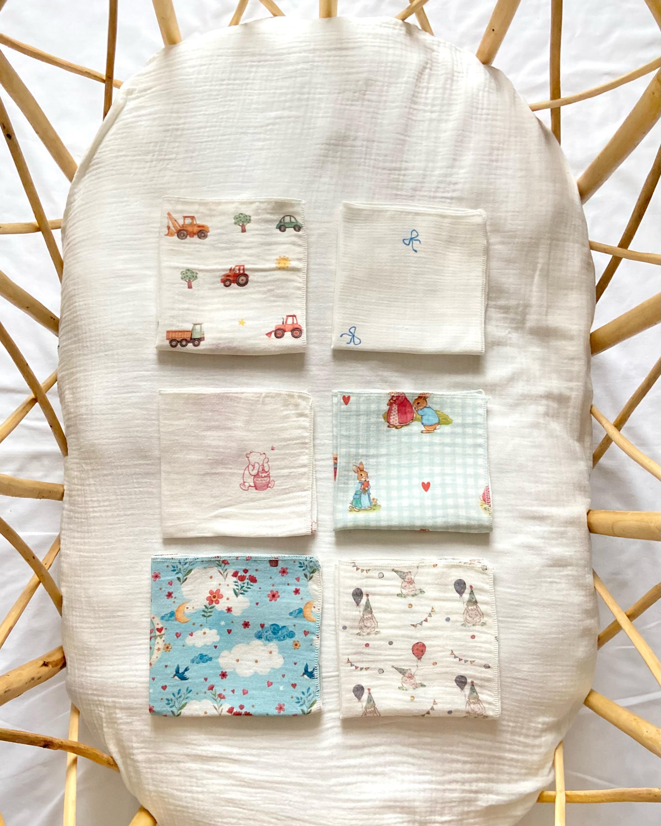 Müslin Mendil Seti (6'lI) - Bebiş