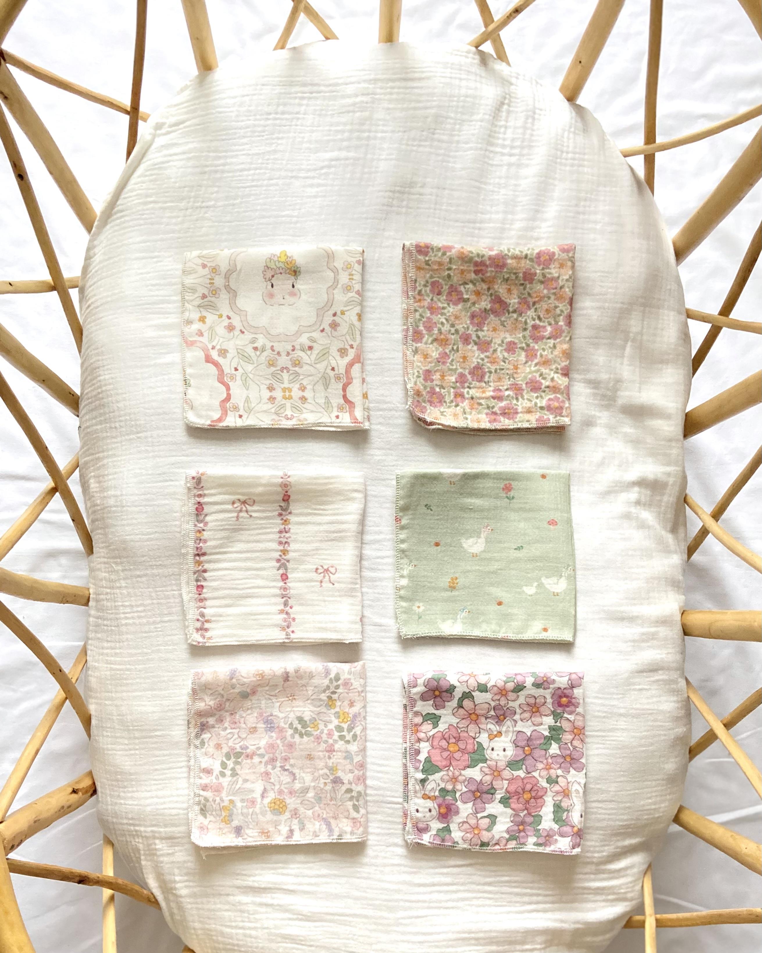 Müslin Mendil Seti (6'lI) - Bloom