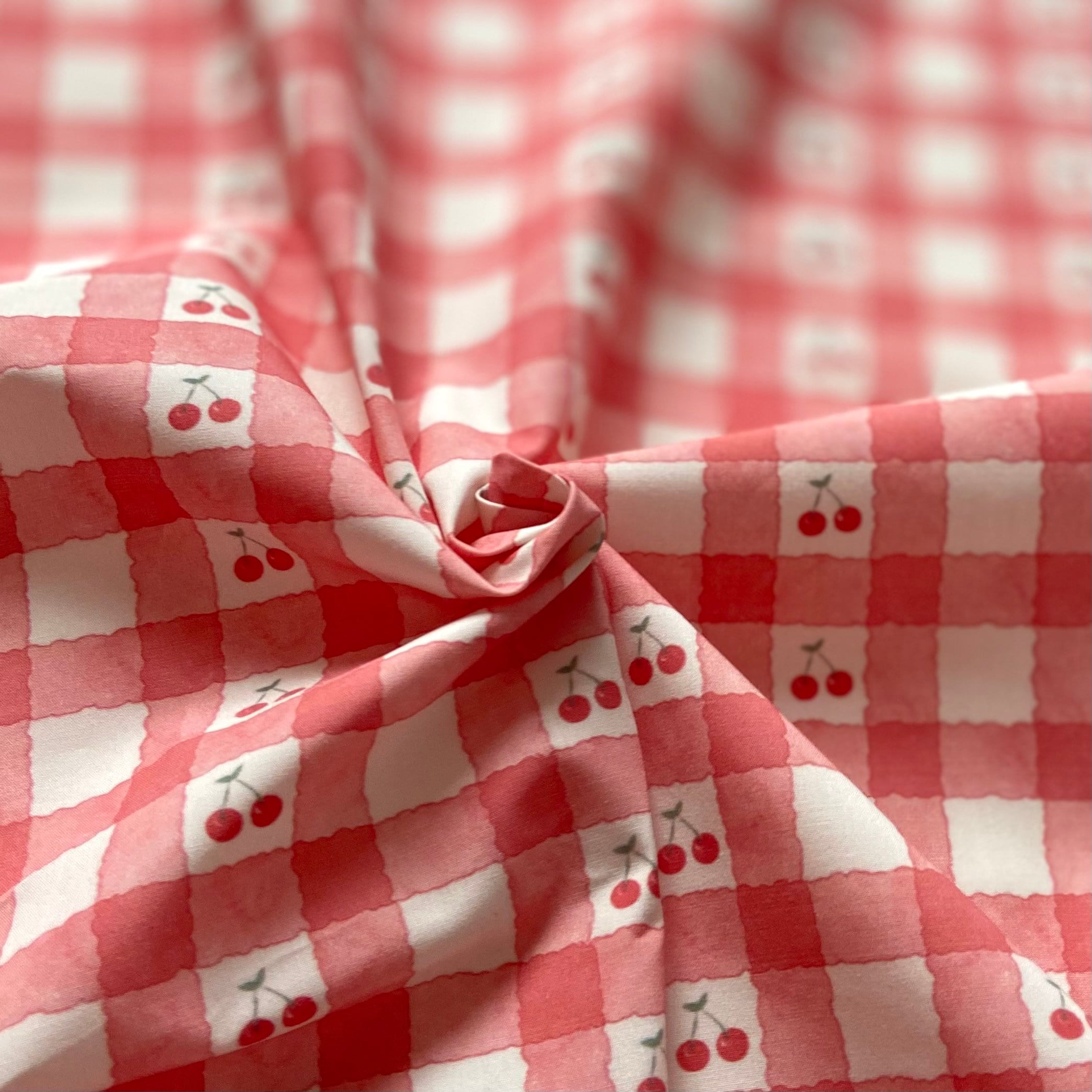 Pötikiraz - Kırmızı Poplin Kumaş