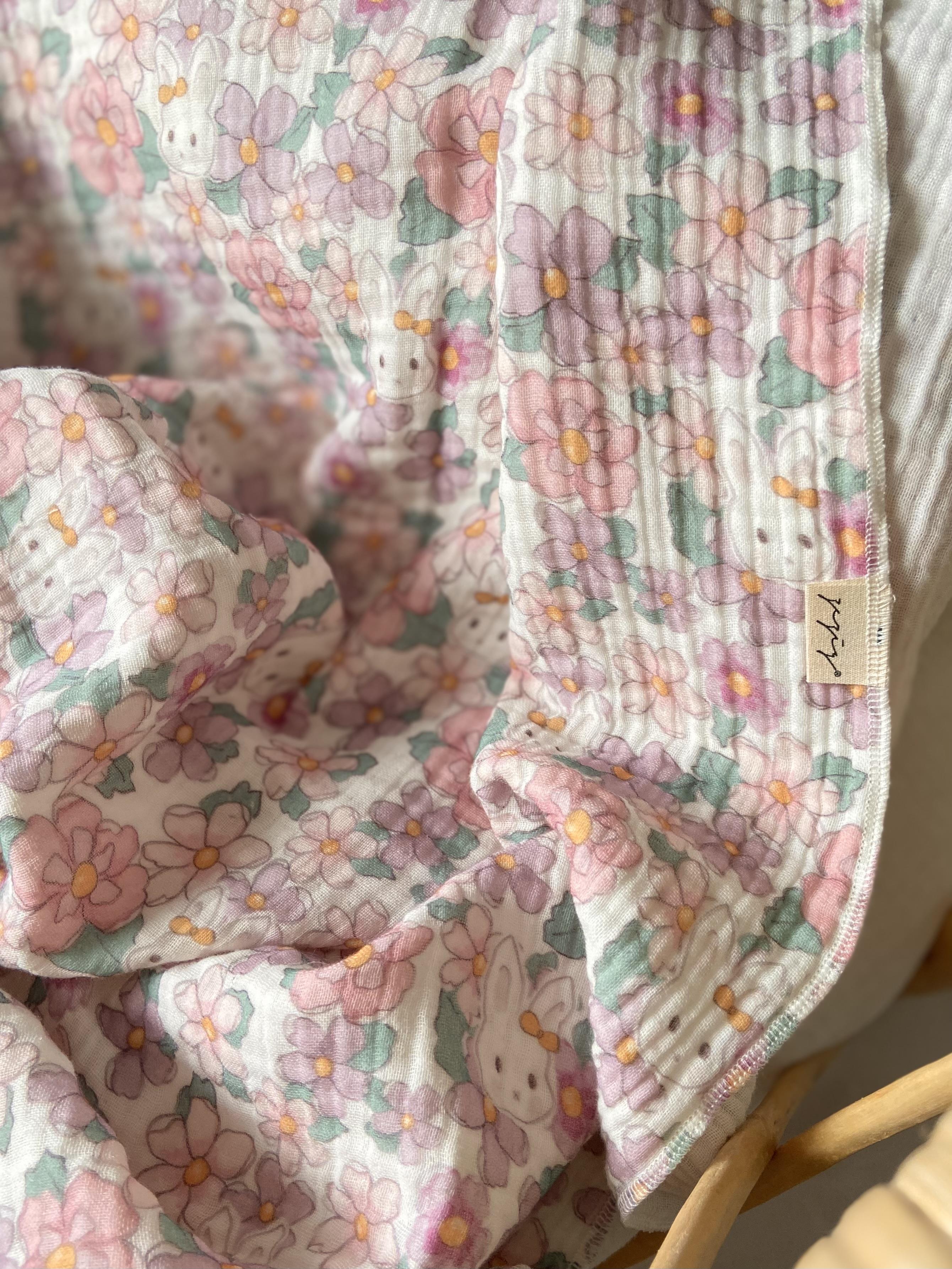 Tavşansu 4 Katlı Müslin Örtü - 85x100