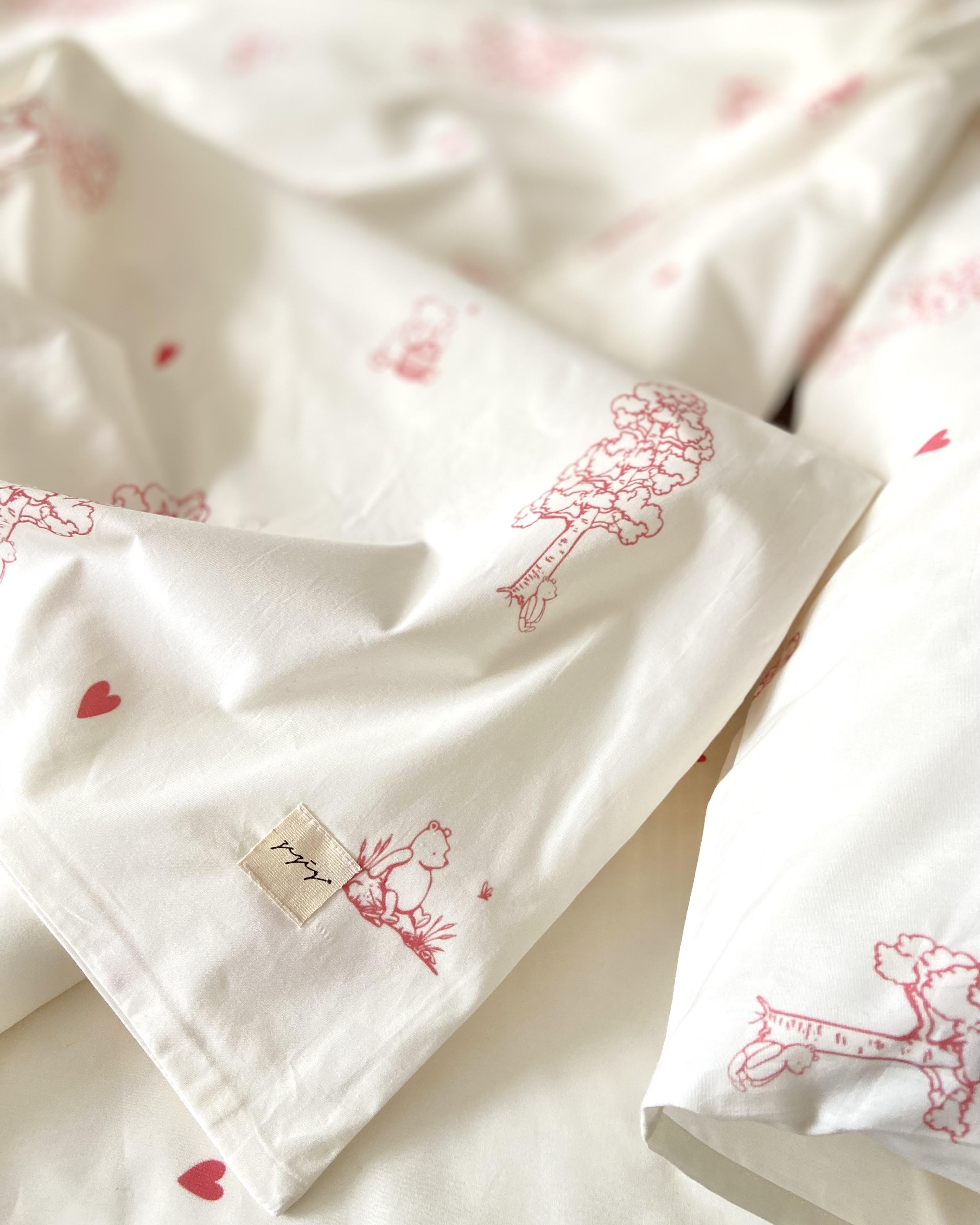 Winnie - Red Tek Kişilik Nevresim Takımı