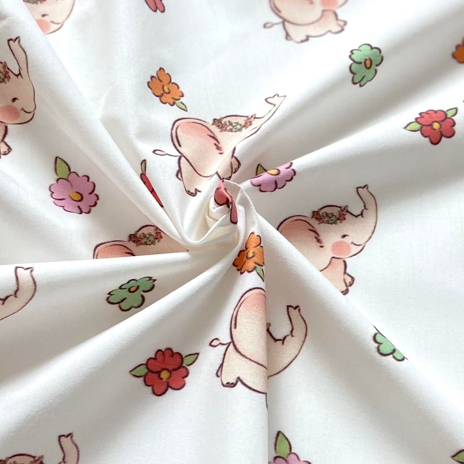 Zezig Elephant Poplin Kumaş