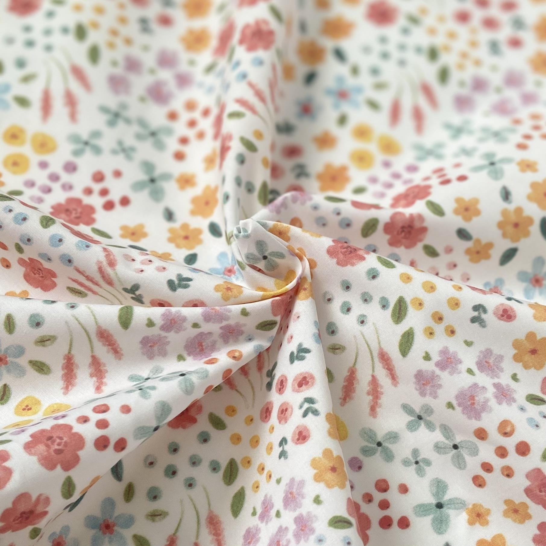 Zezig Tiny Flowers Poplin Kumaş