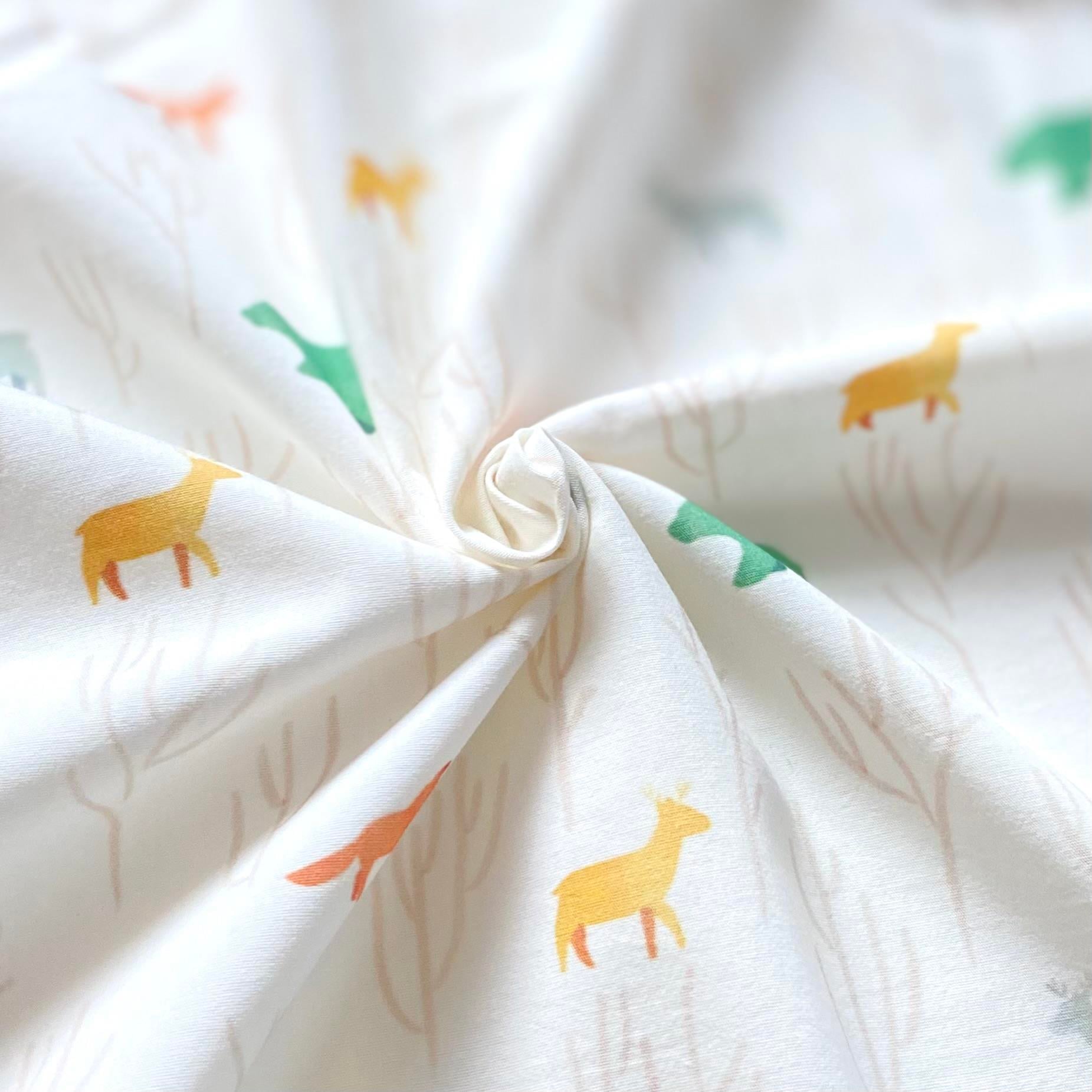 Abstract Animals Poplin Kumaş