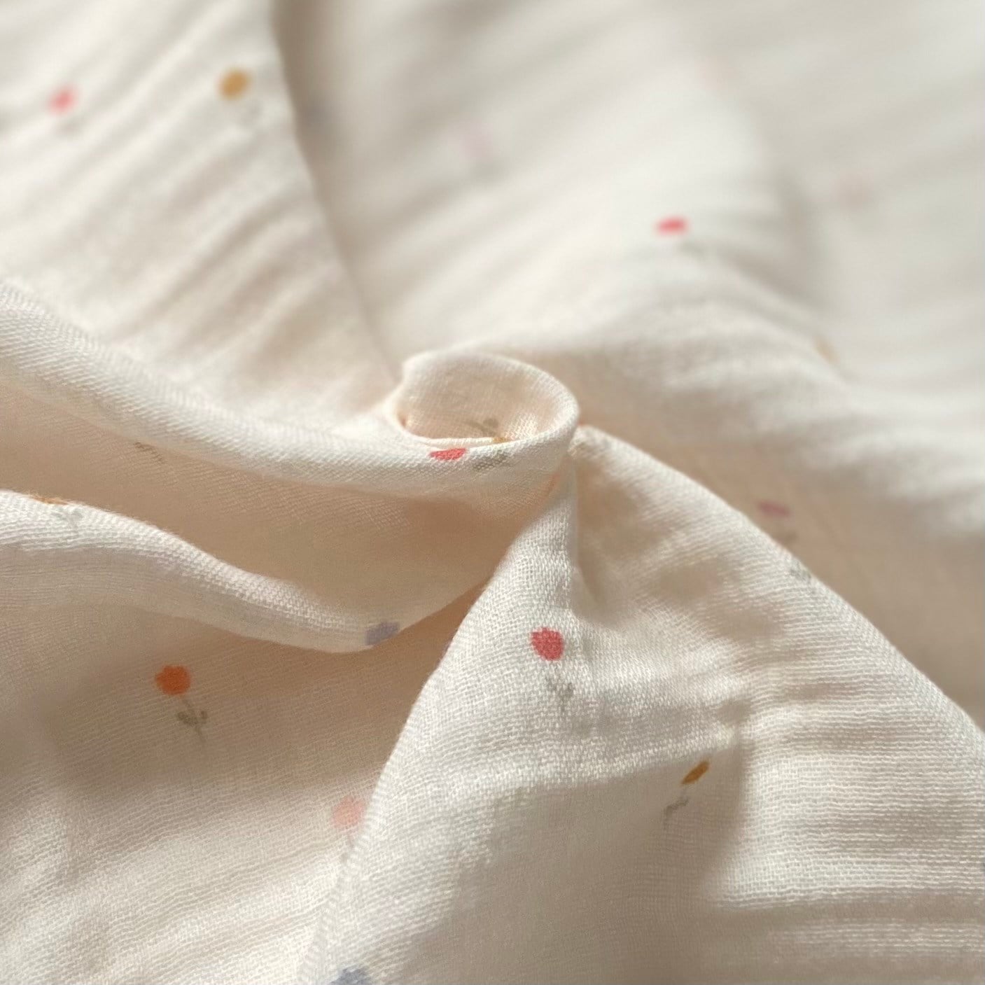 Basics - Flower Müslin Kumaş