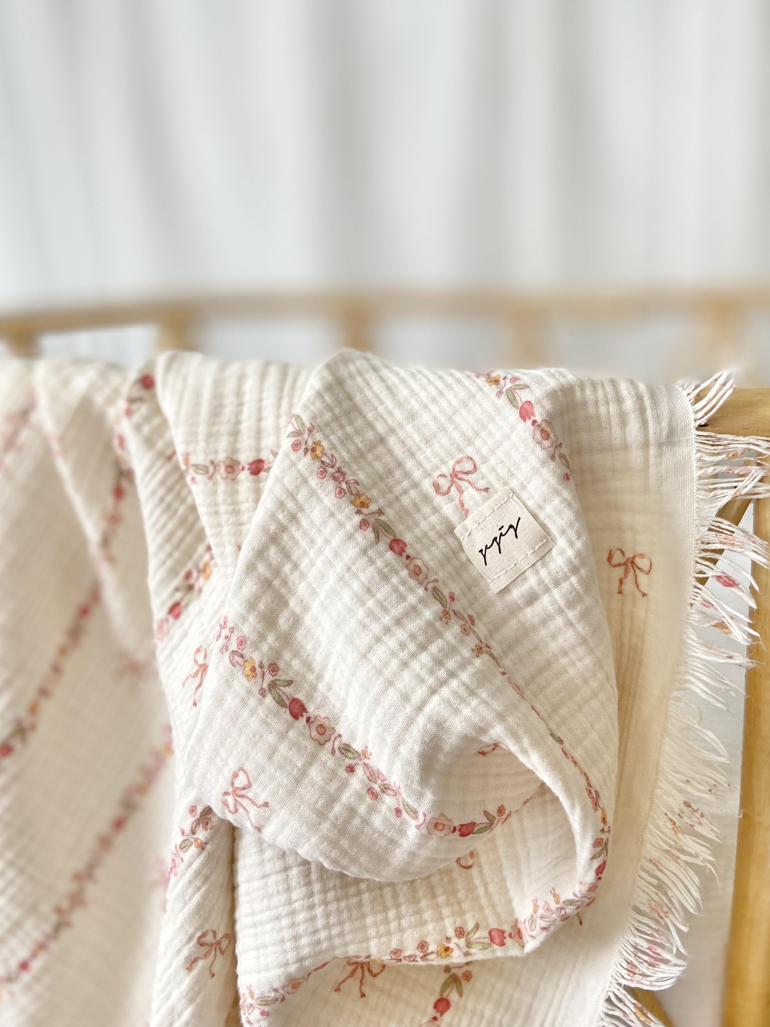 Bow Line 4-Ply Multi-Purpose Muslin Blanket 1.10 x 1.20