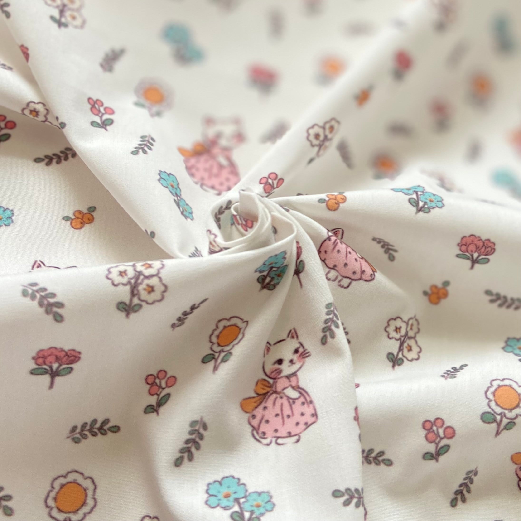 Cat Lady Poplin Kumaş