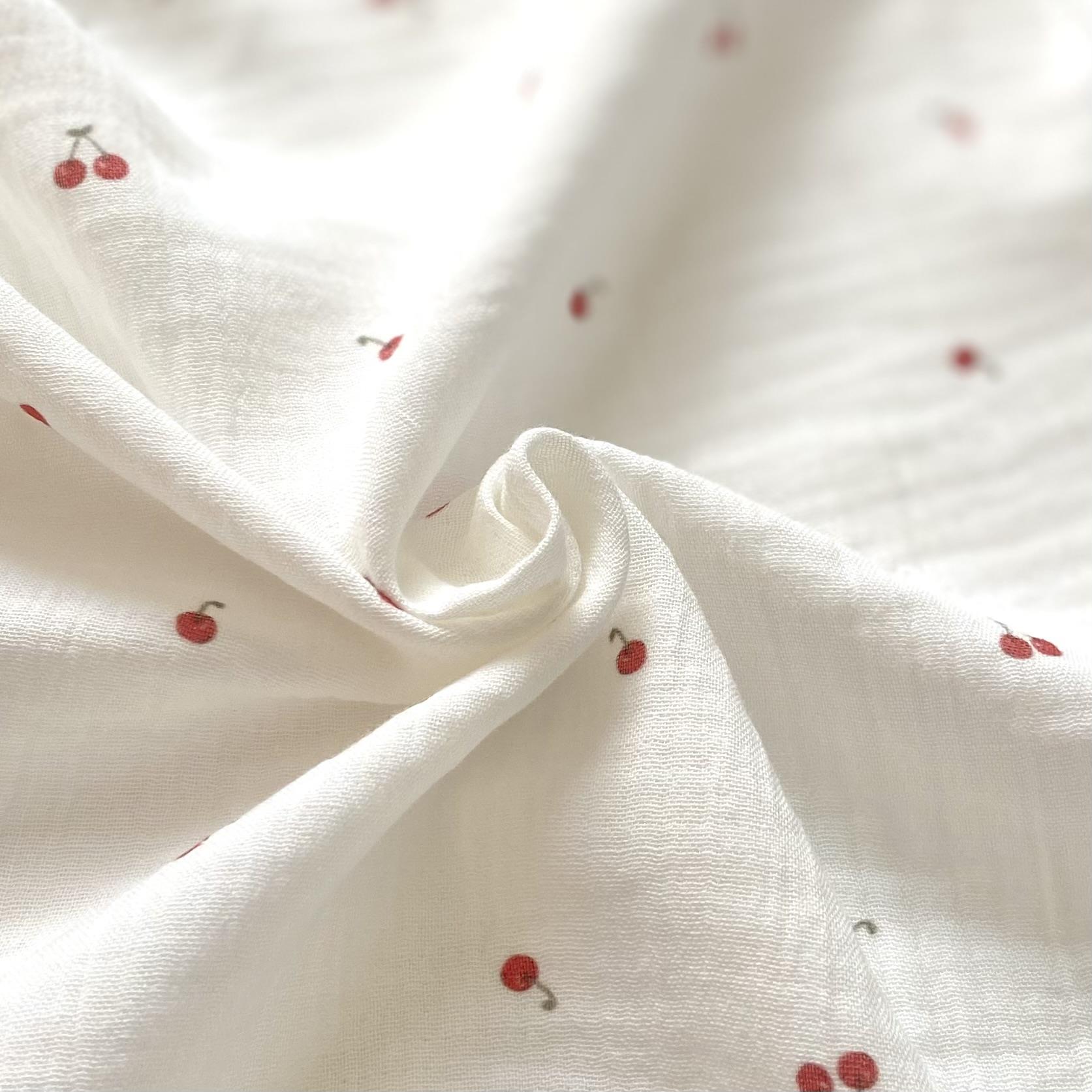 Cherry Muslin Fabric