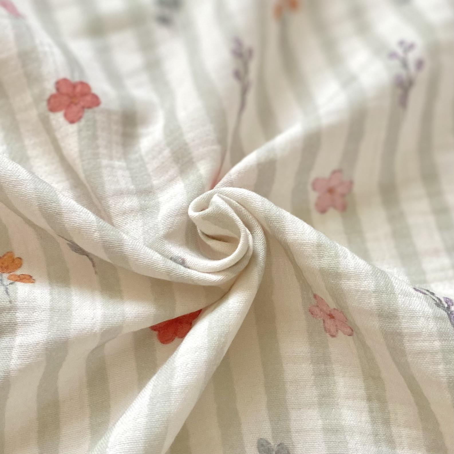 Grace - Green Muslin Fabric