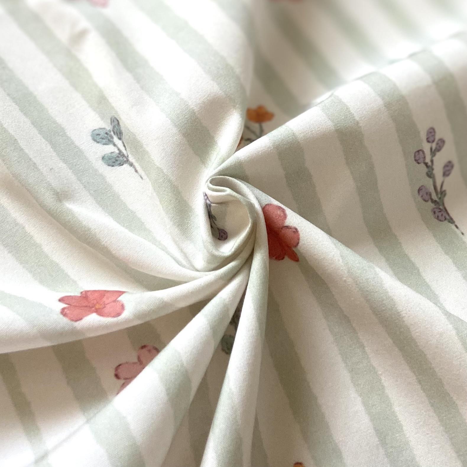 Grace - Green Poplin Fabric