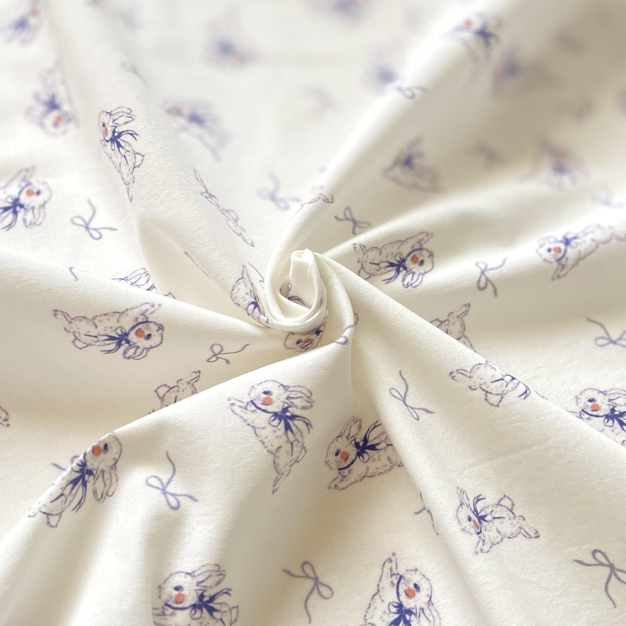 Inky - Rabbit Poplin Kumaş