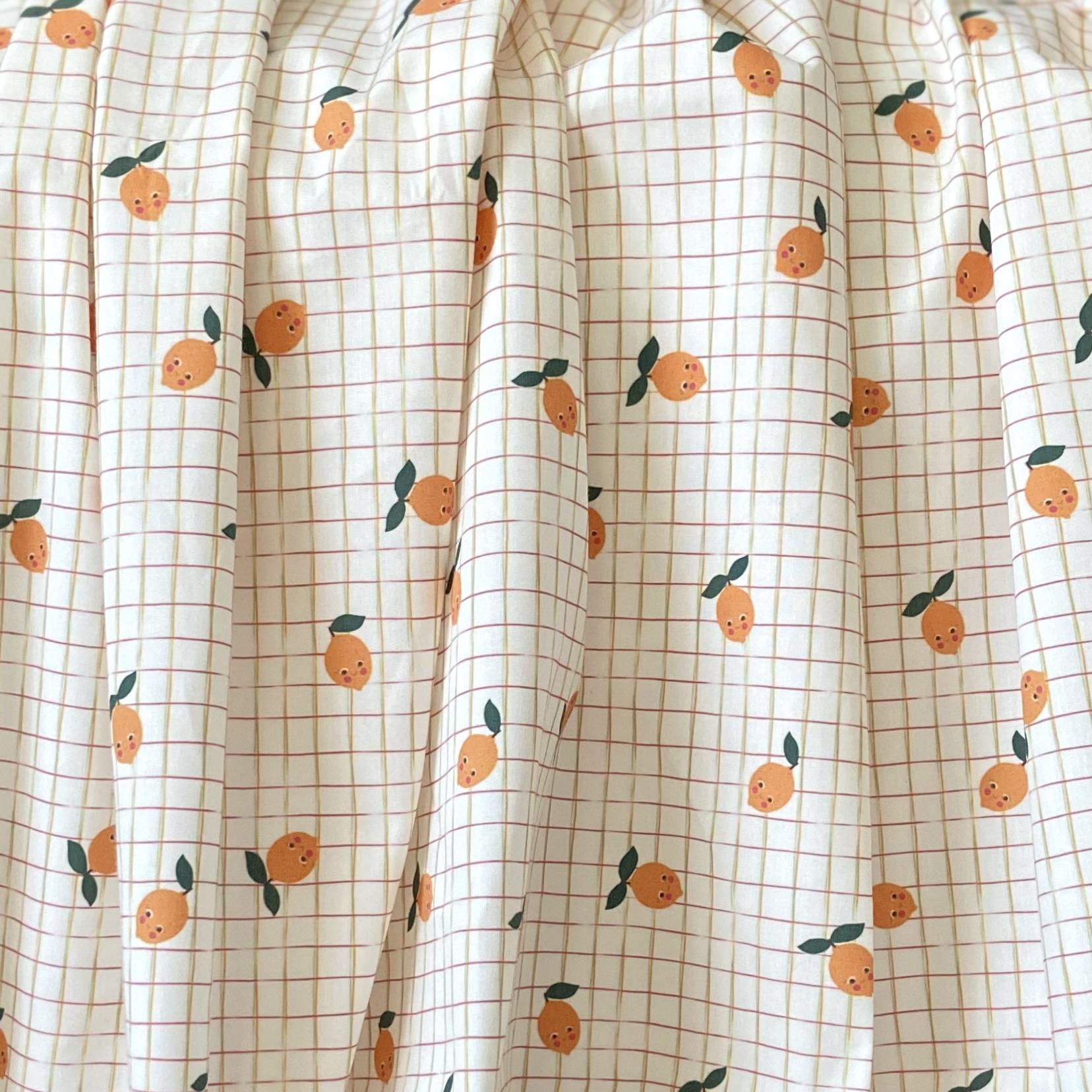 Lemon Poplin Fabric