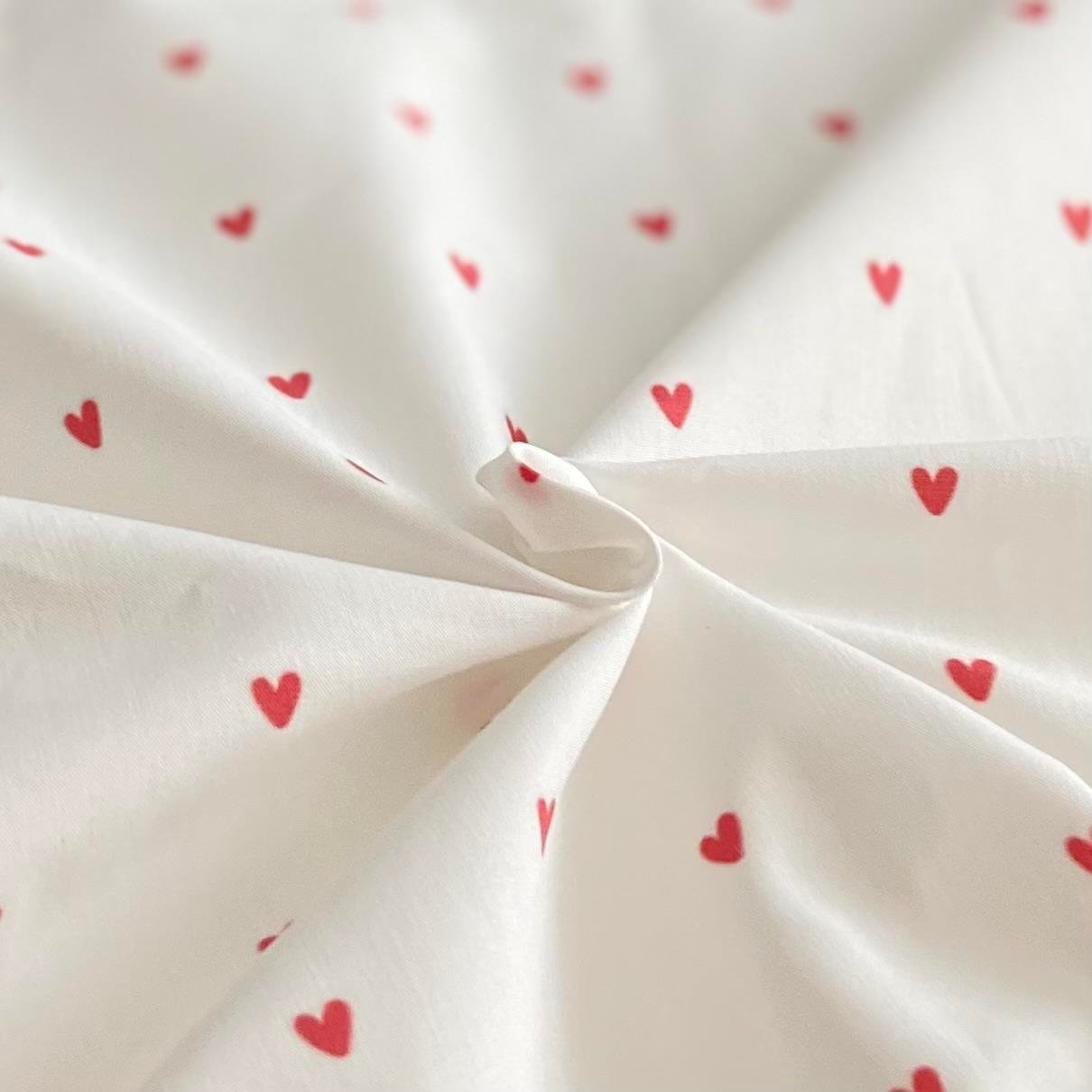 Tiny Heart Poplin Fabric