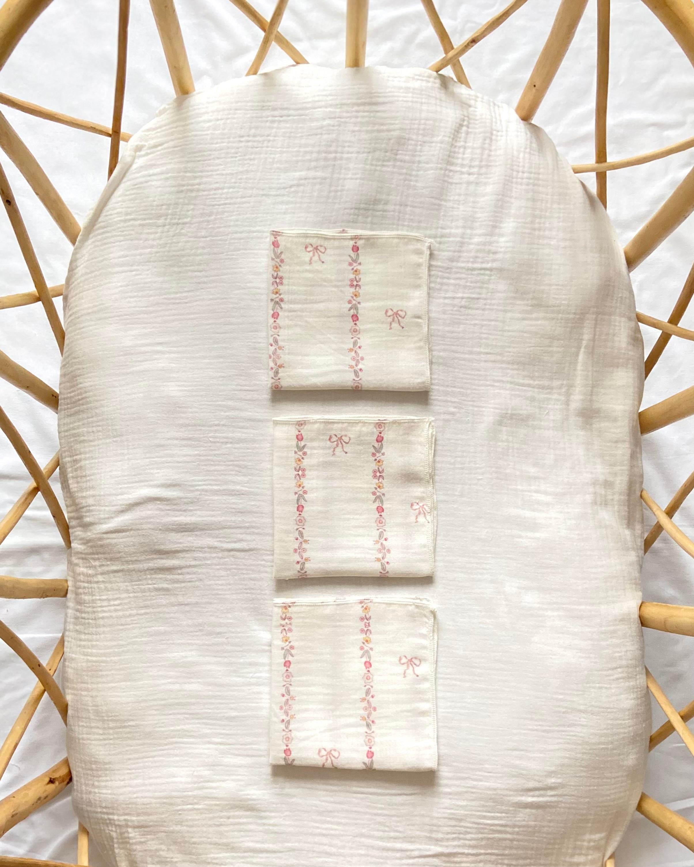 Müslin Mendil Seti (3'lü) - Bow Line