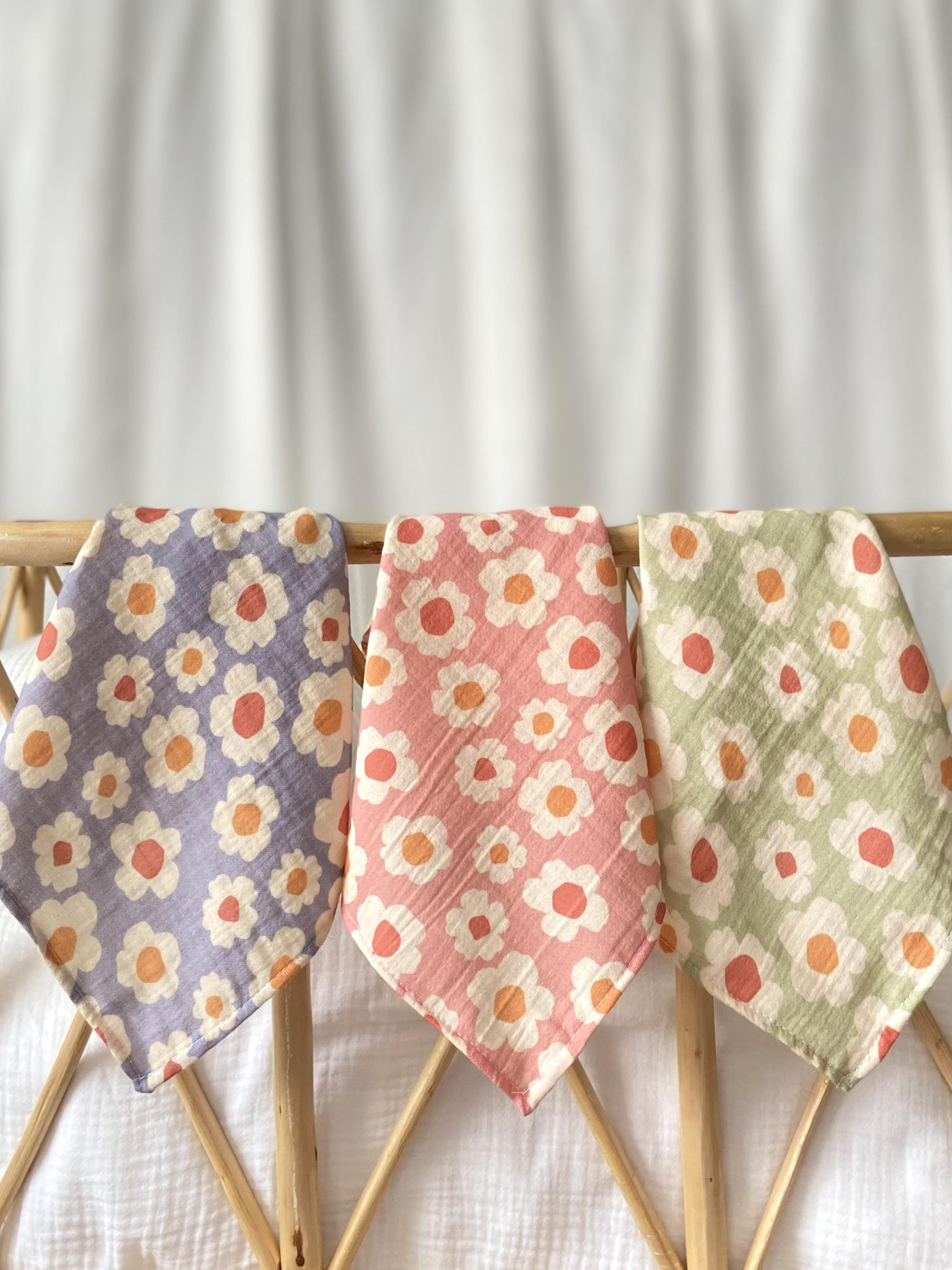 Muslin Wipes Set (3 Pieces) - Daisy