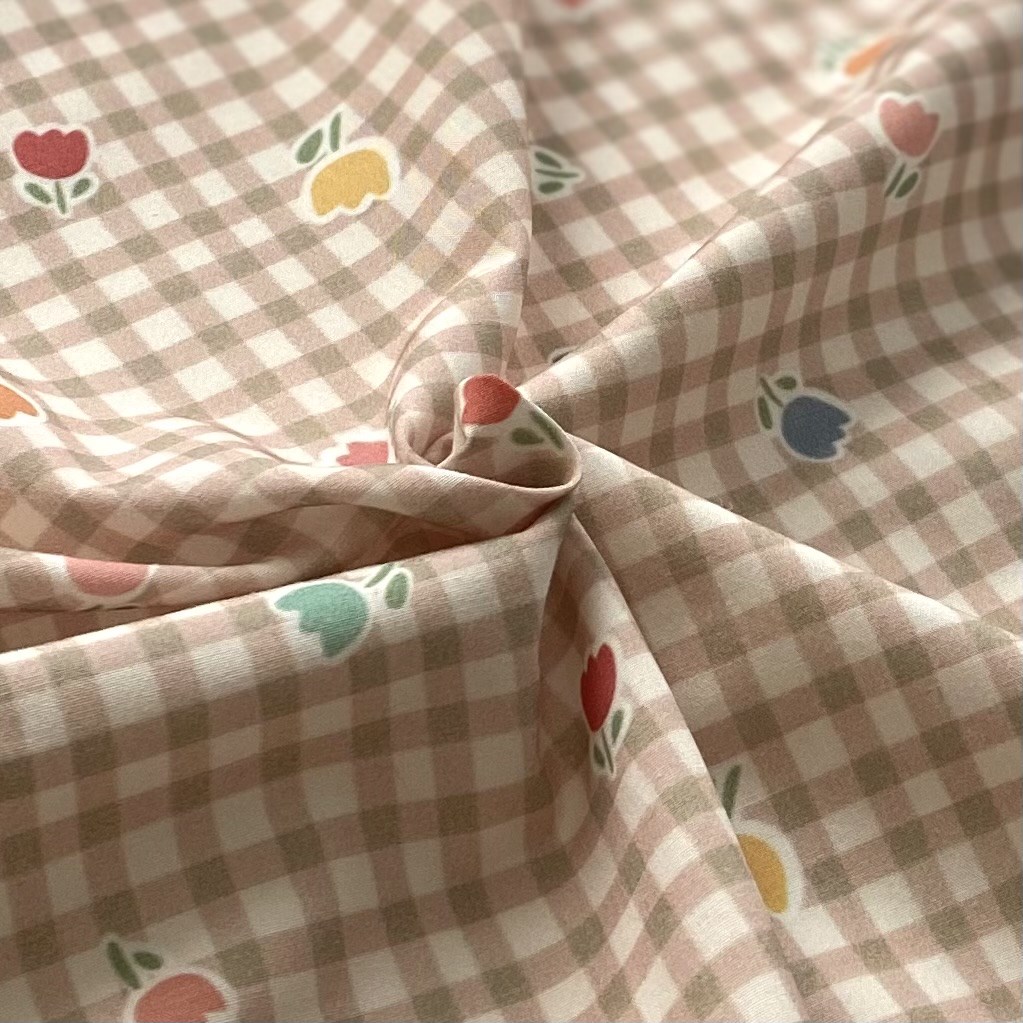 Pötiçiçek - Adaçayı Poplin Kumaş