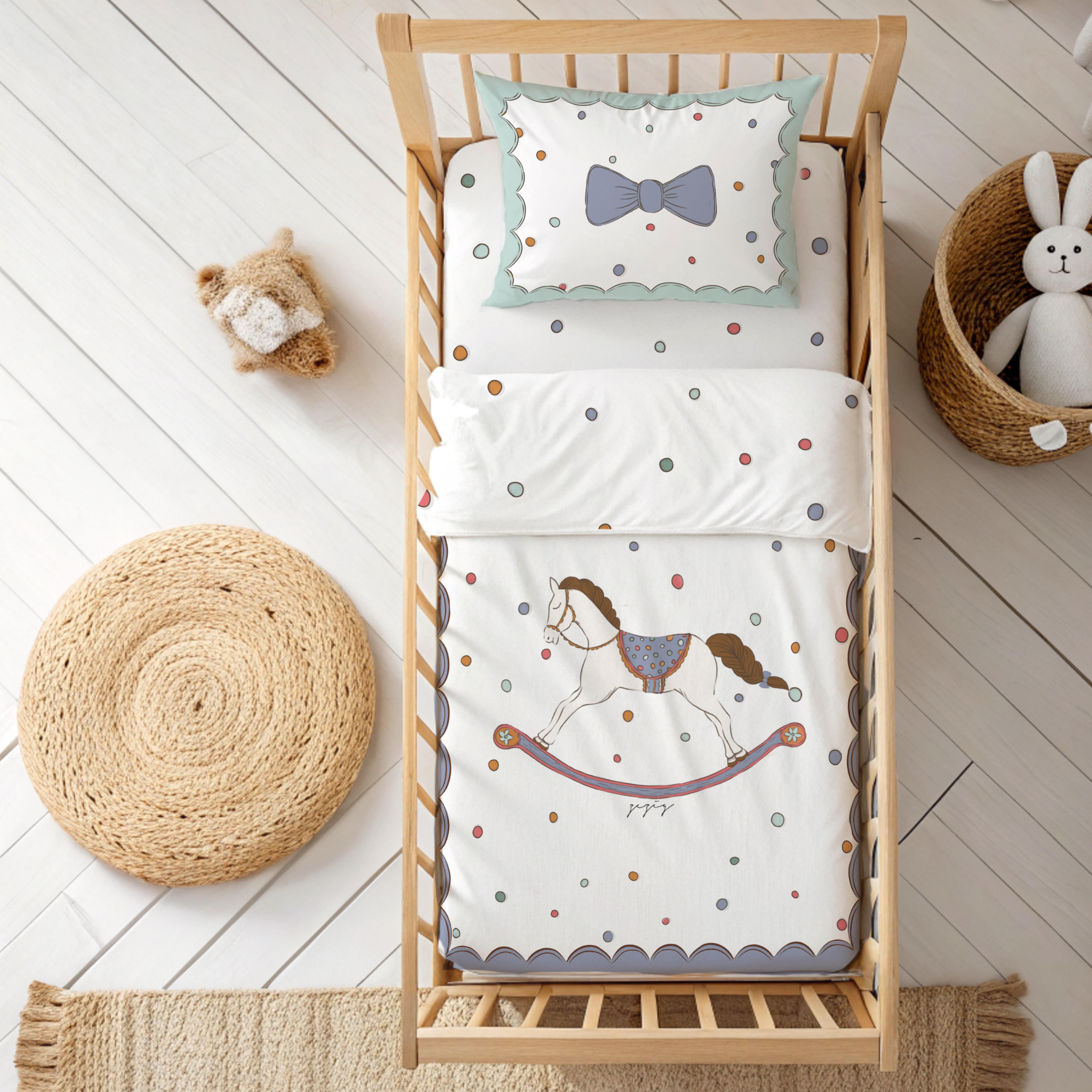 Premium Fairy Tale Series - Rocking Horse Baby Bedding Set