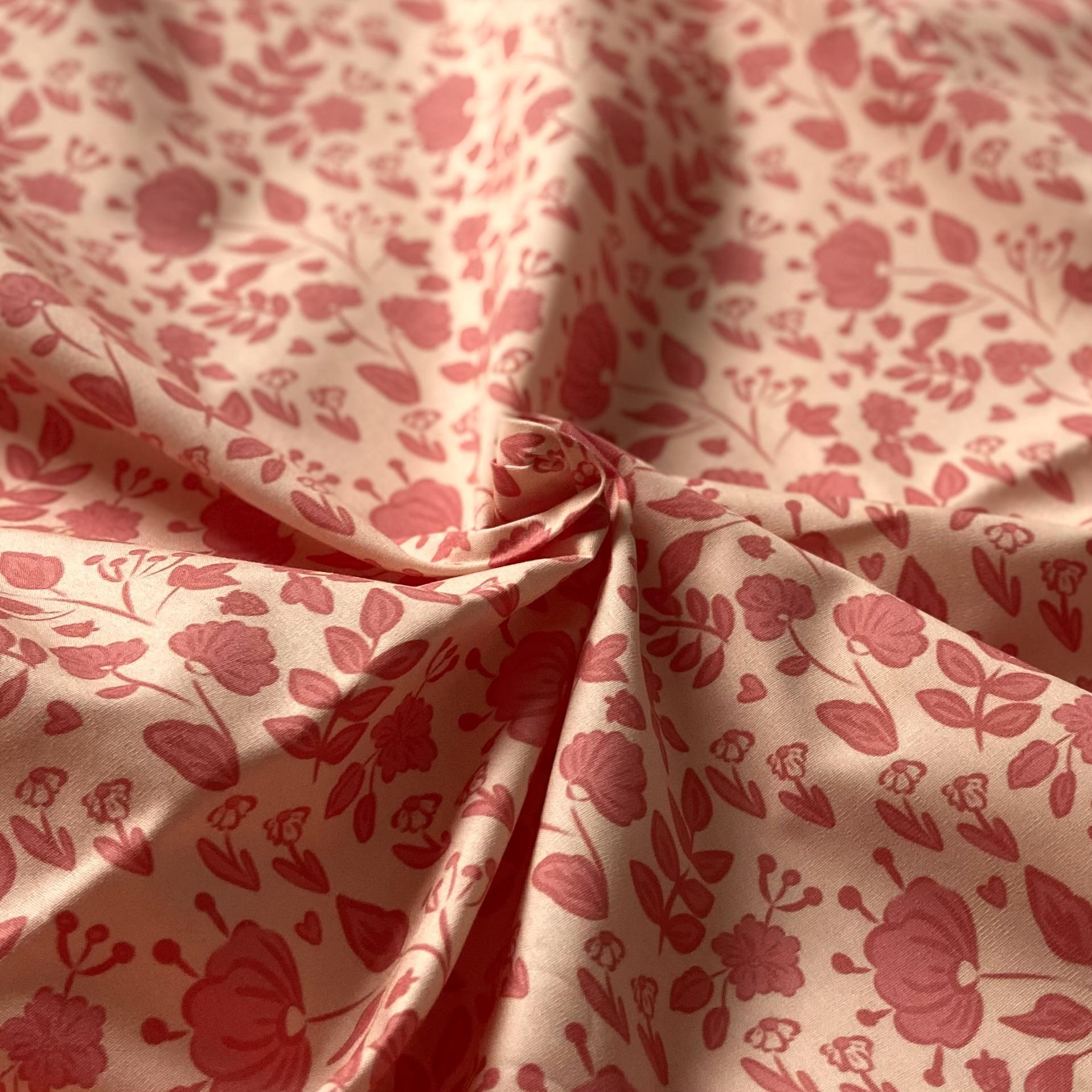 Red Harmony Poplin Kumaş