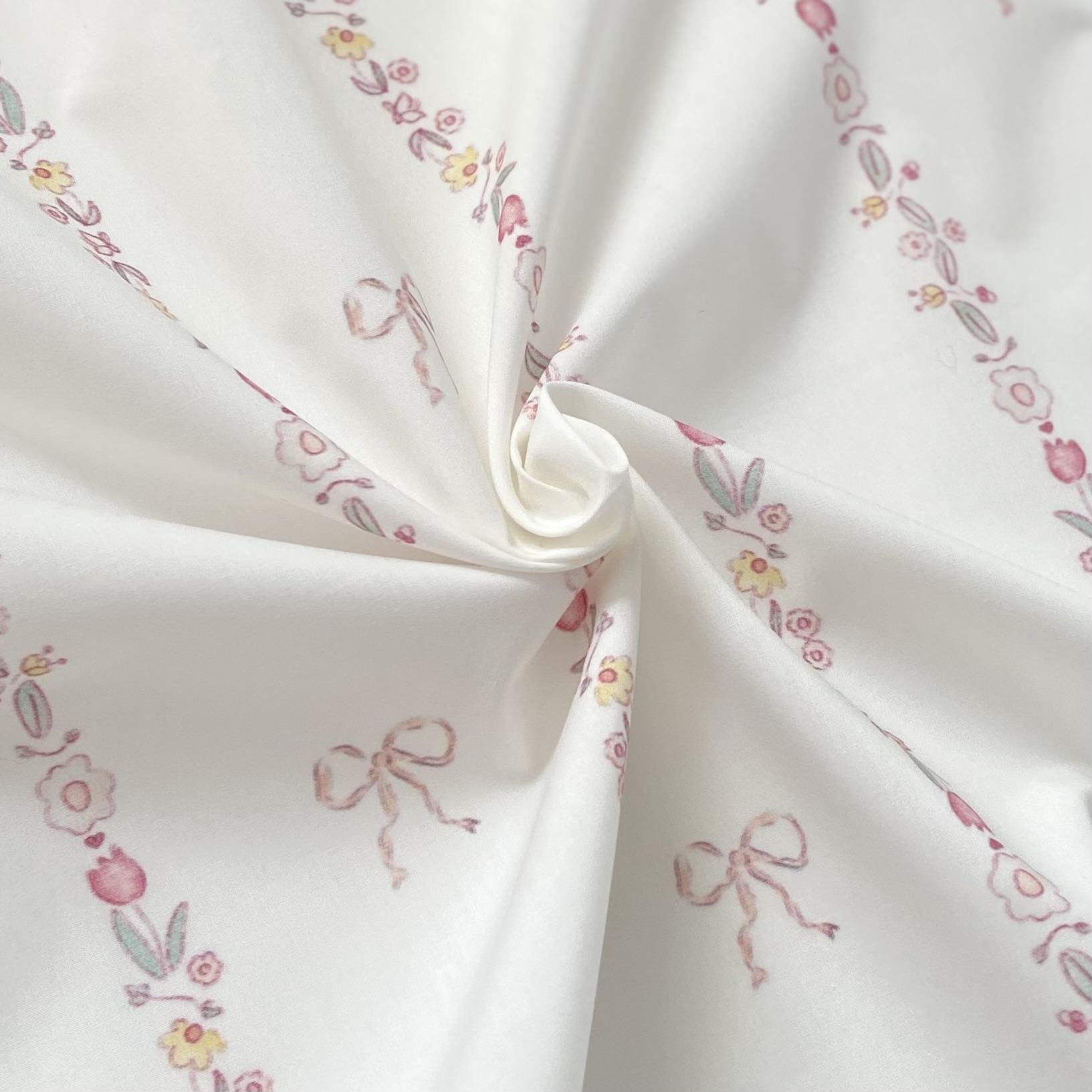 Zezig Bow Line Poplin Fabric