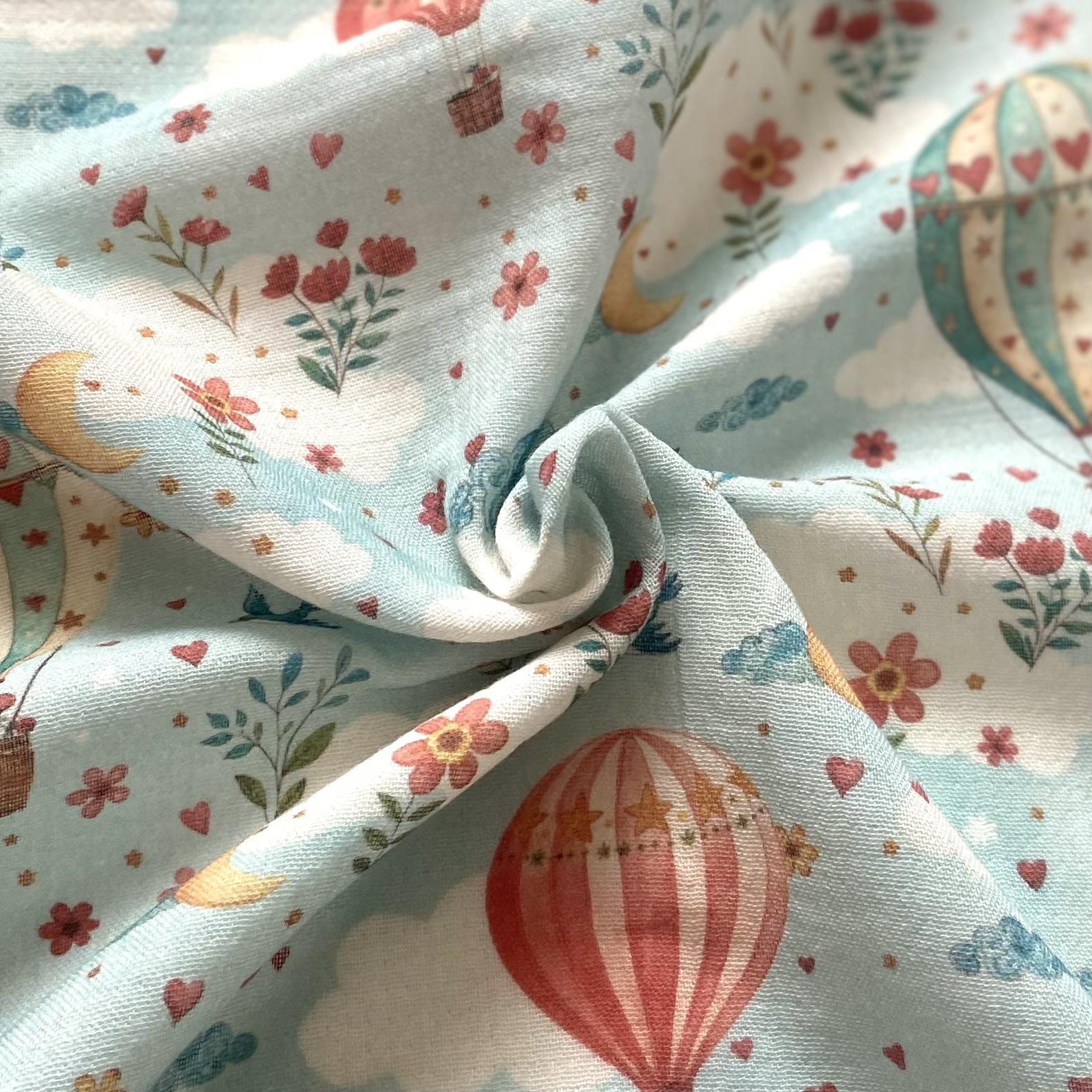 Blue Dreams Muslin Fabric
