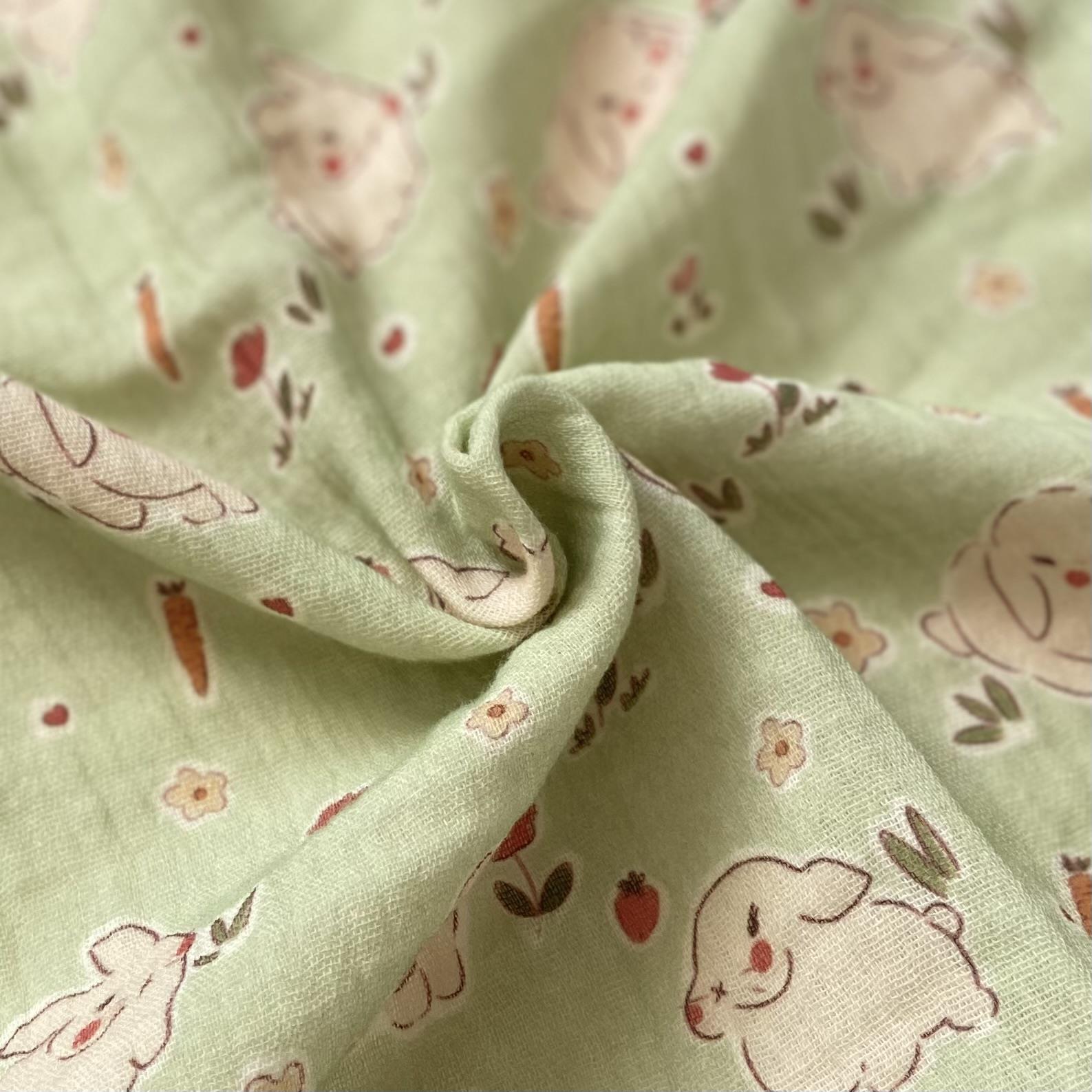 Zezig Blushed Rabbit Müslin Kumaş