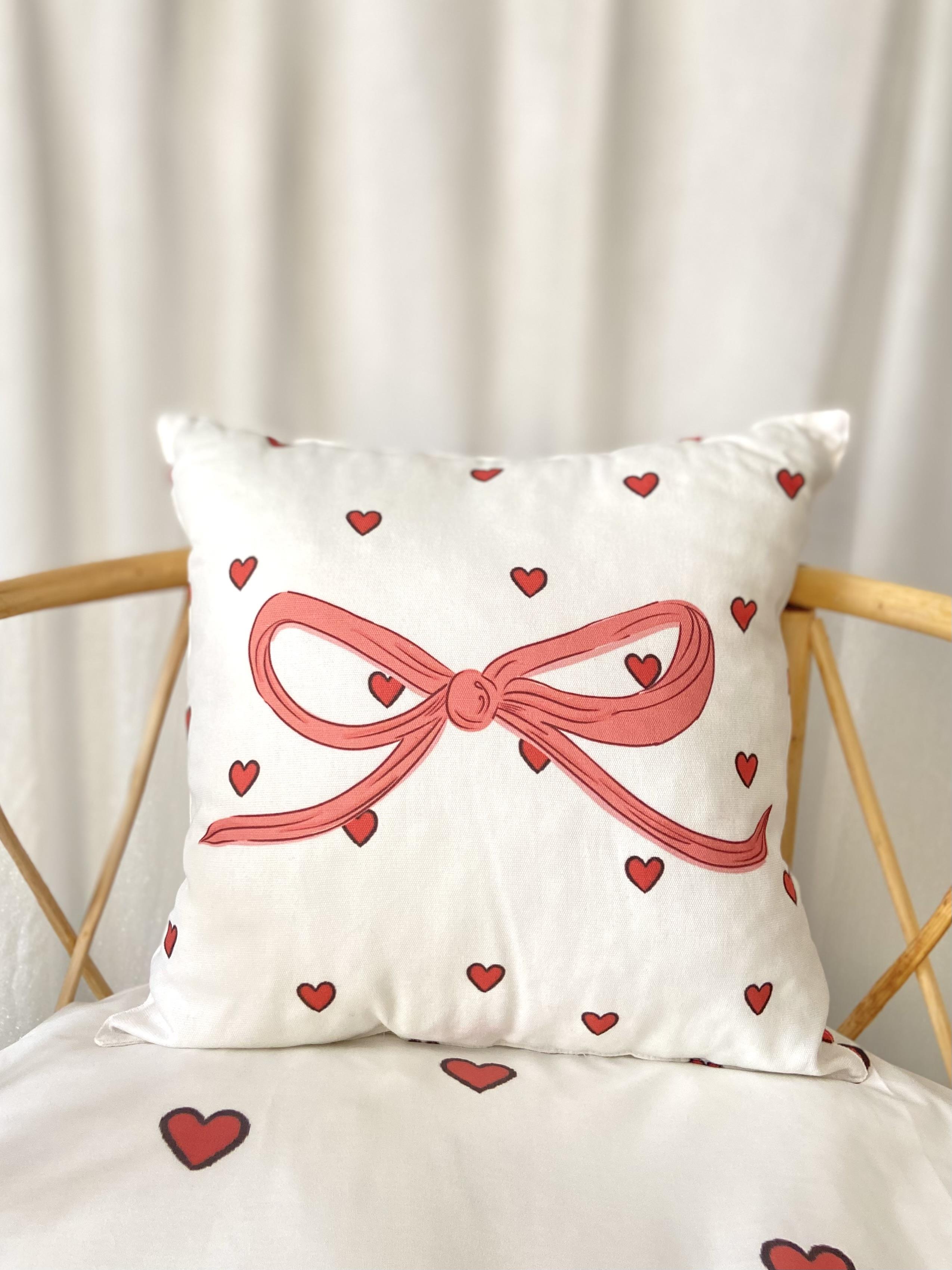Premium Fairy Tale Series - Bow and Hearts Baby Room Pillow