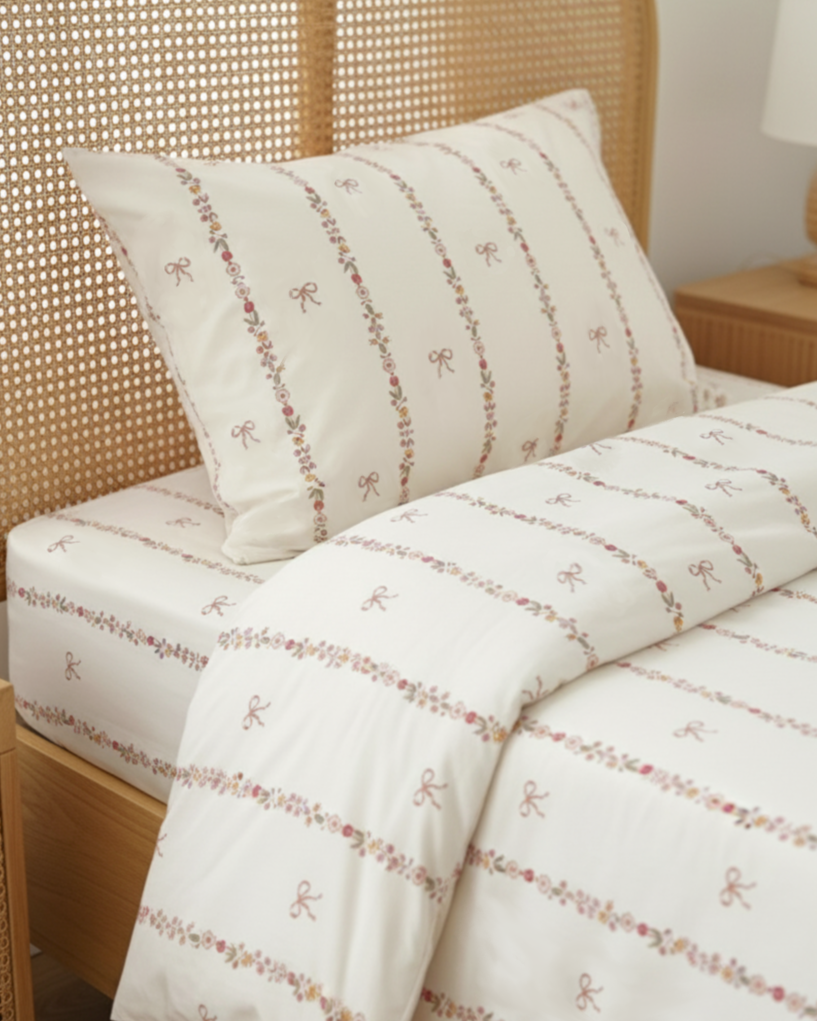 Zezig Bow Line Single Duvet Cover Set