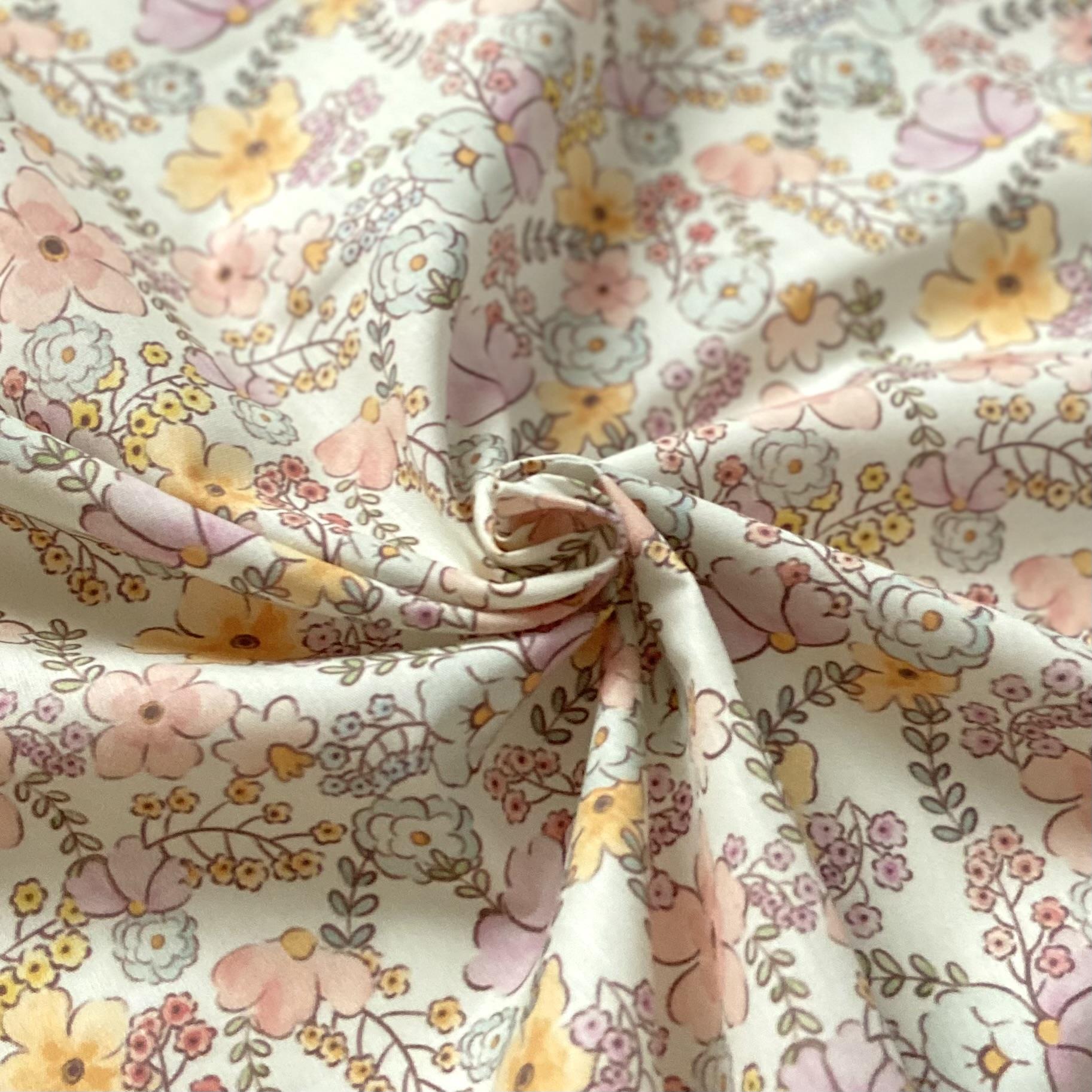 Zezig Çiçeksu Poplin Kumaş
