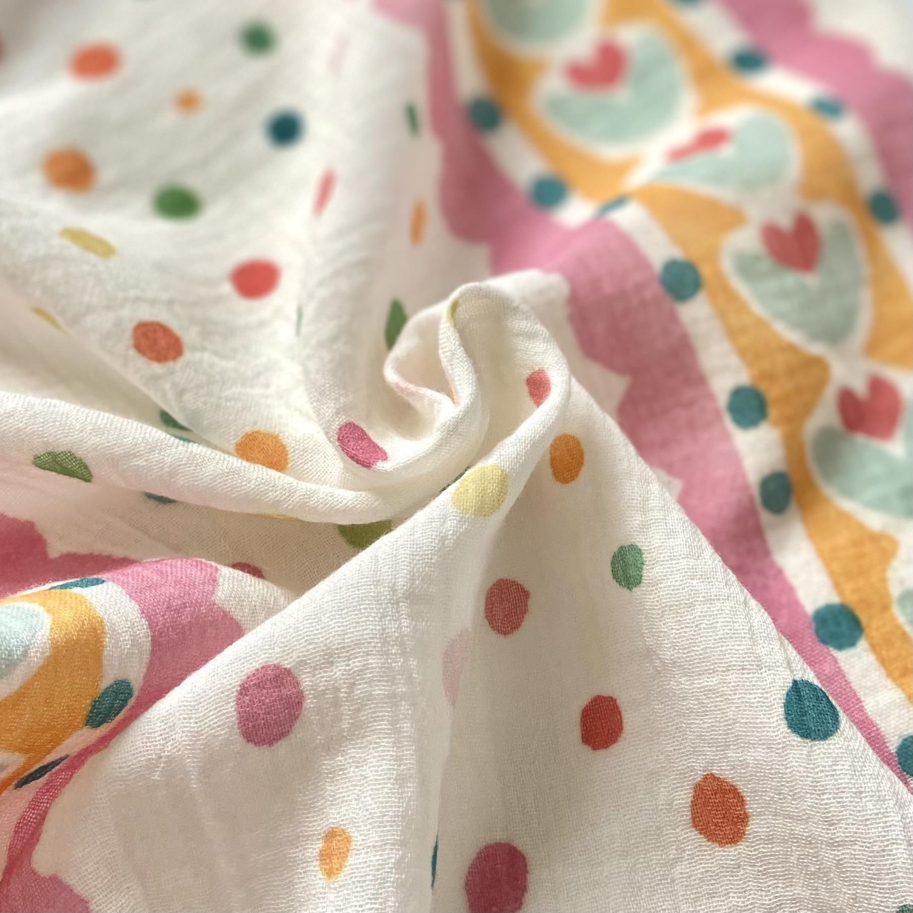 Zezig Cute Dots Müslin Kumaş