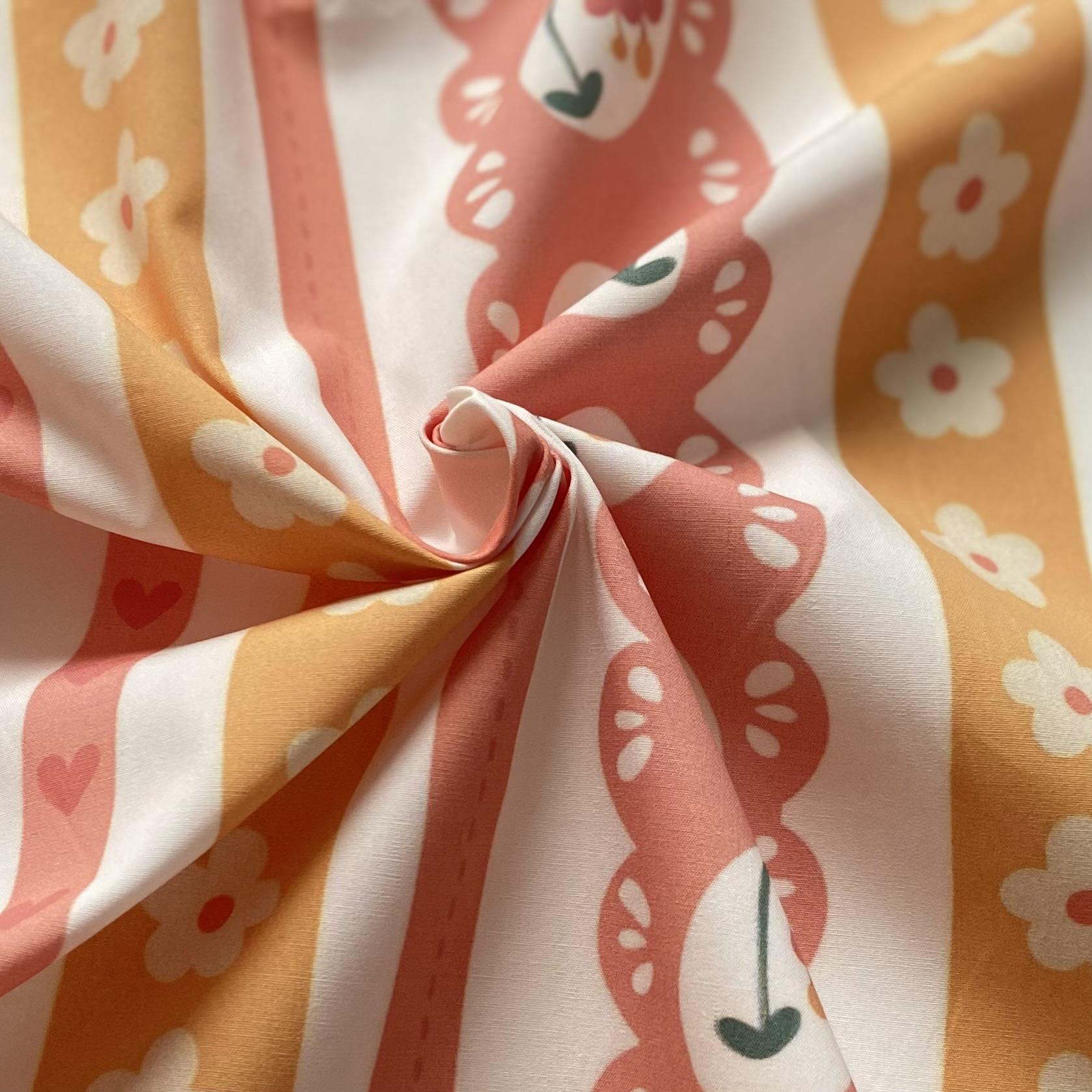 Zezig Cute Line Poplin Kumaş
