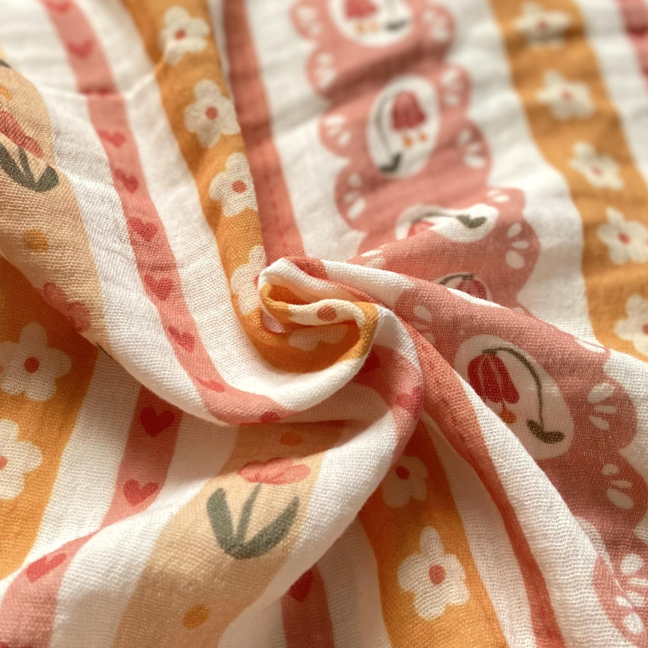 Zezig Cute Lines Muslin Fabric