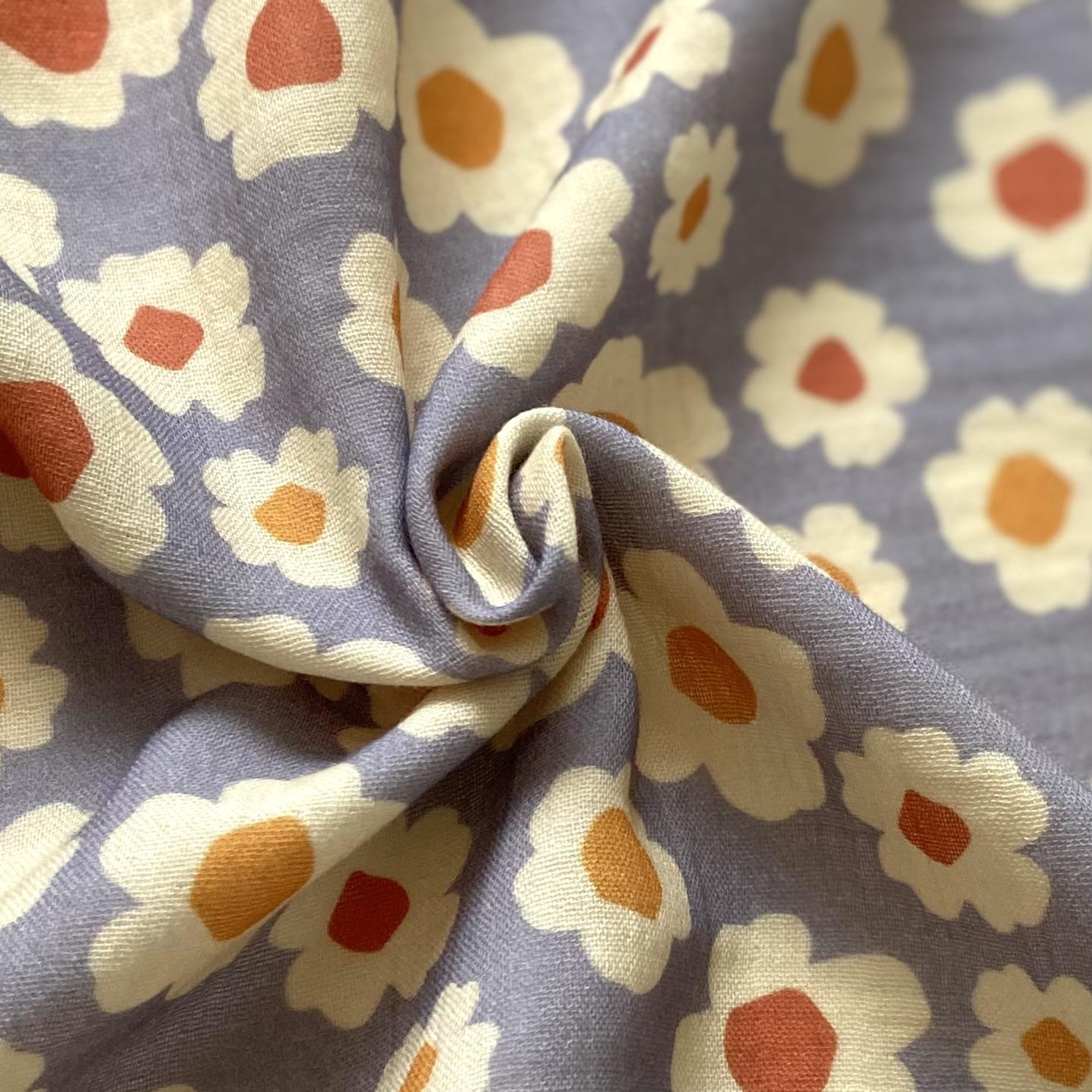 Zezig Daisy - Blue Müslin Kumaş