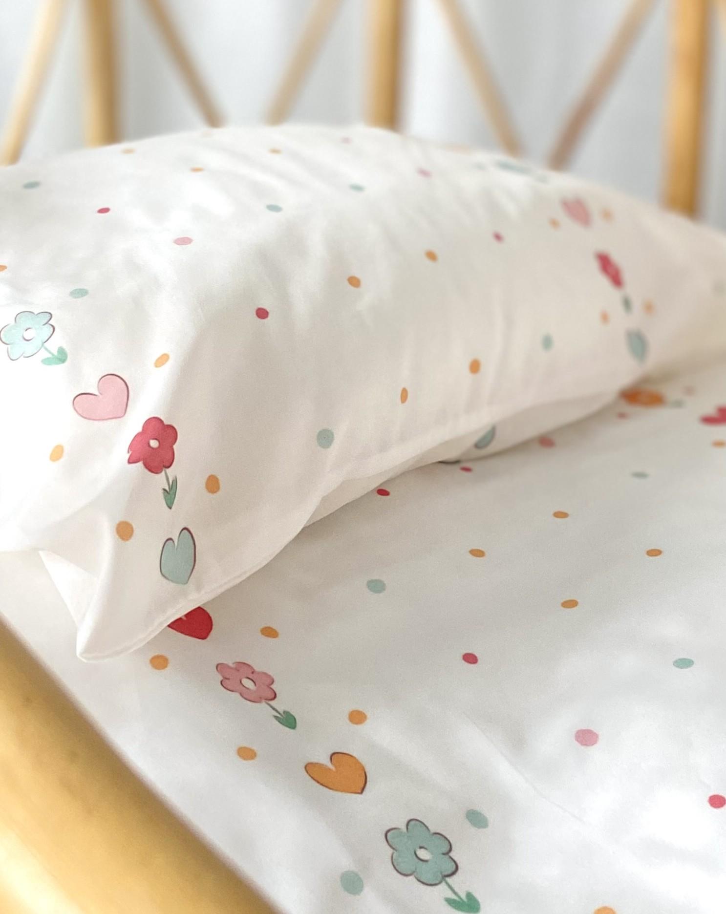 Zezig Dotty Baby Pillowcase-Sheet Set