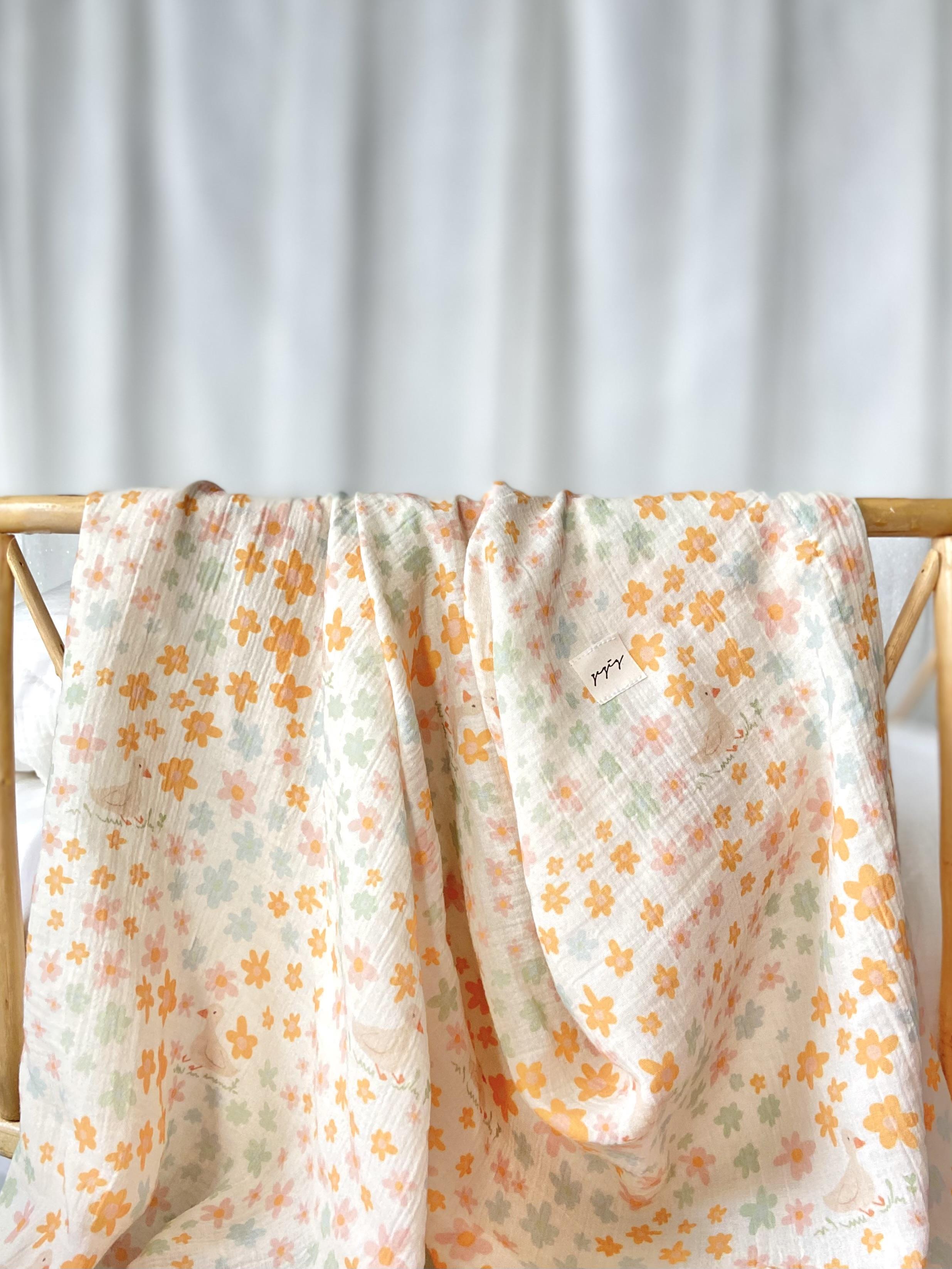 Zezig Ducky Muslin Blanket