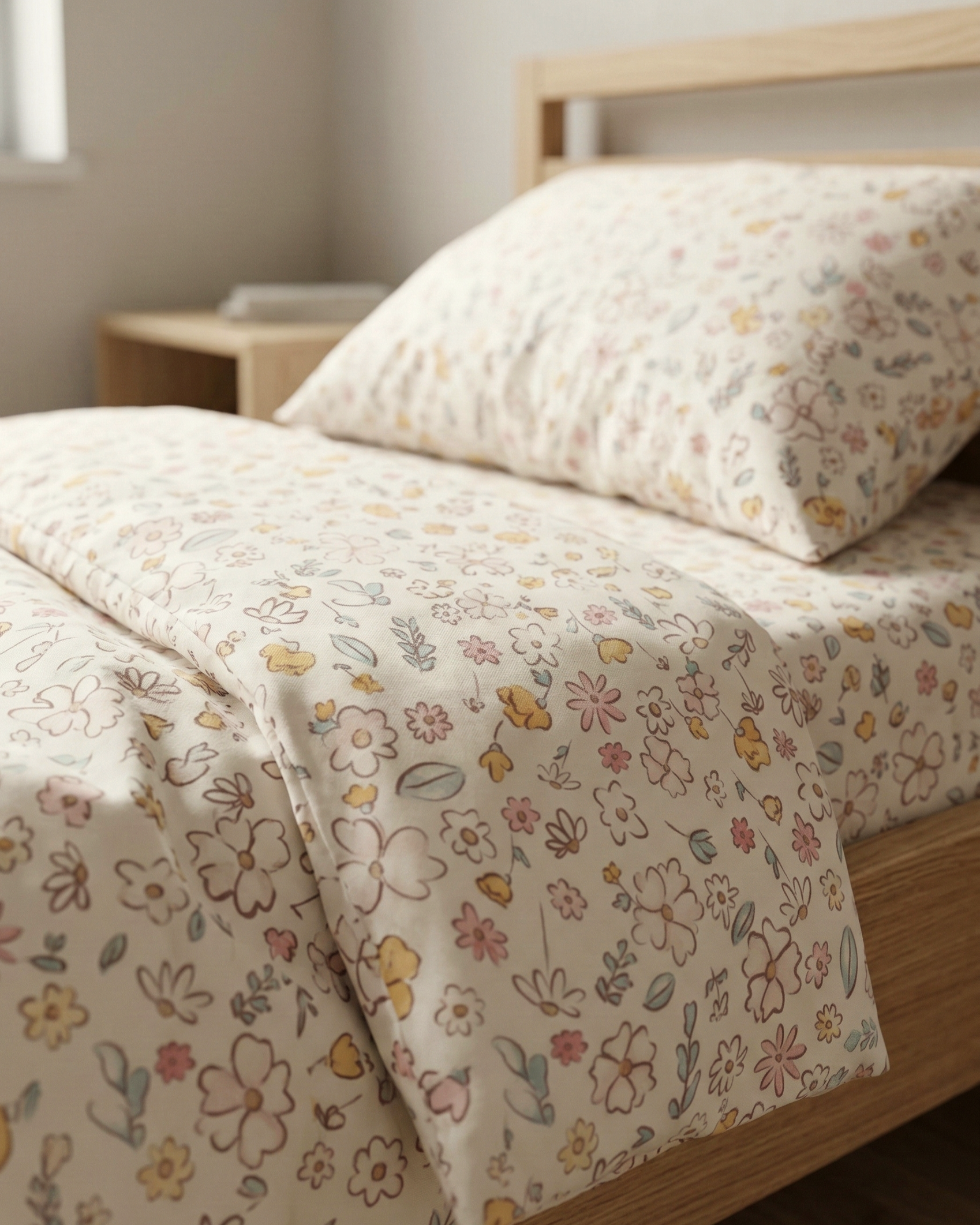Zezig Elegant Flowers Tek Kişilik Nevresim Takımı