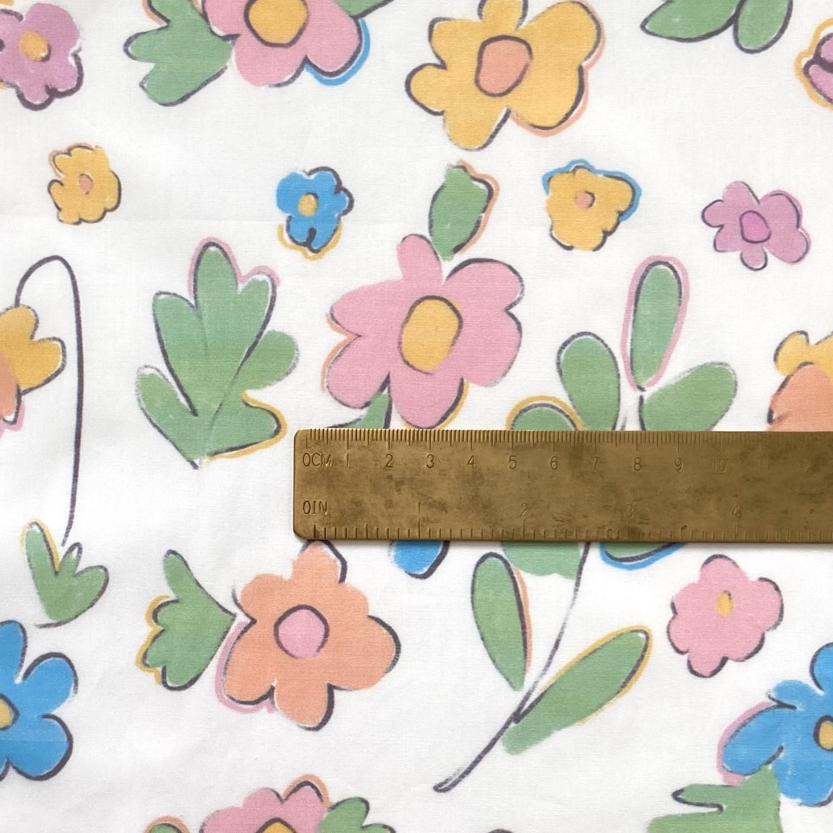 Zezig Mixed Flower Poplin 145x150