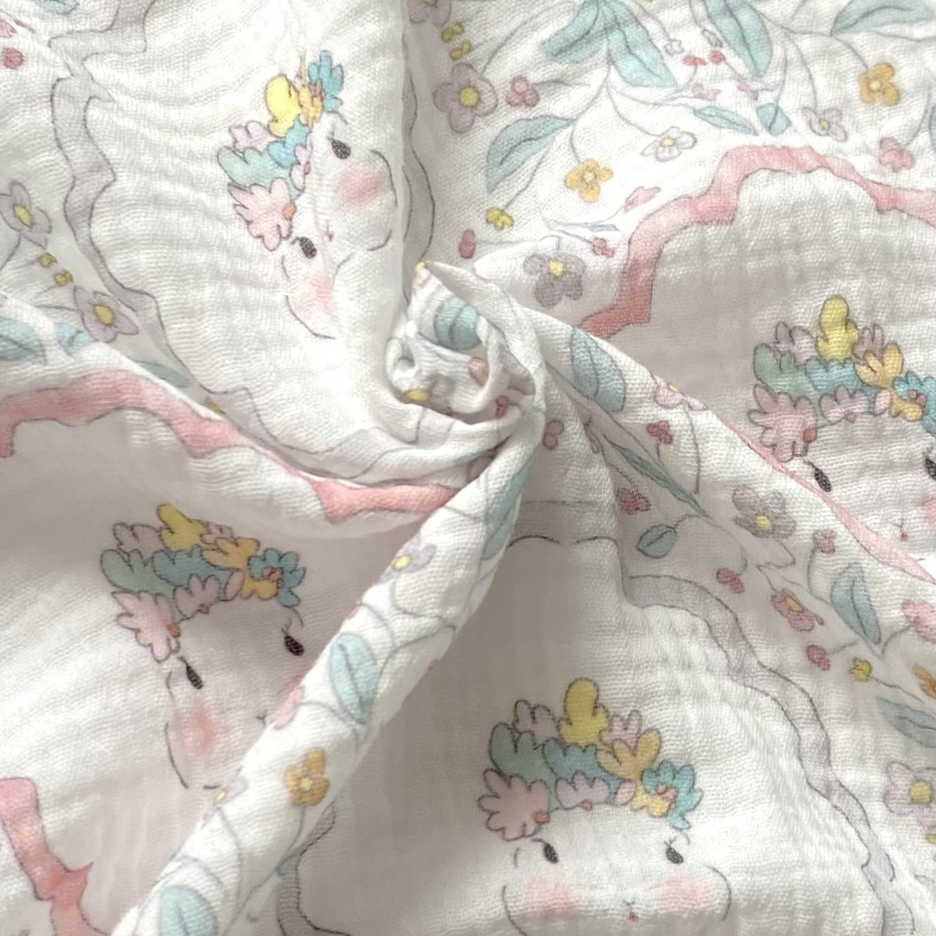 Zezig Lady Rabbit Müslin Kumaş